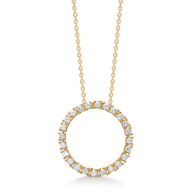 Mads Z Halskæder Halo vedhæng med 0,48 ct. W.SI - 14 kt. 1531025
