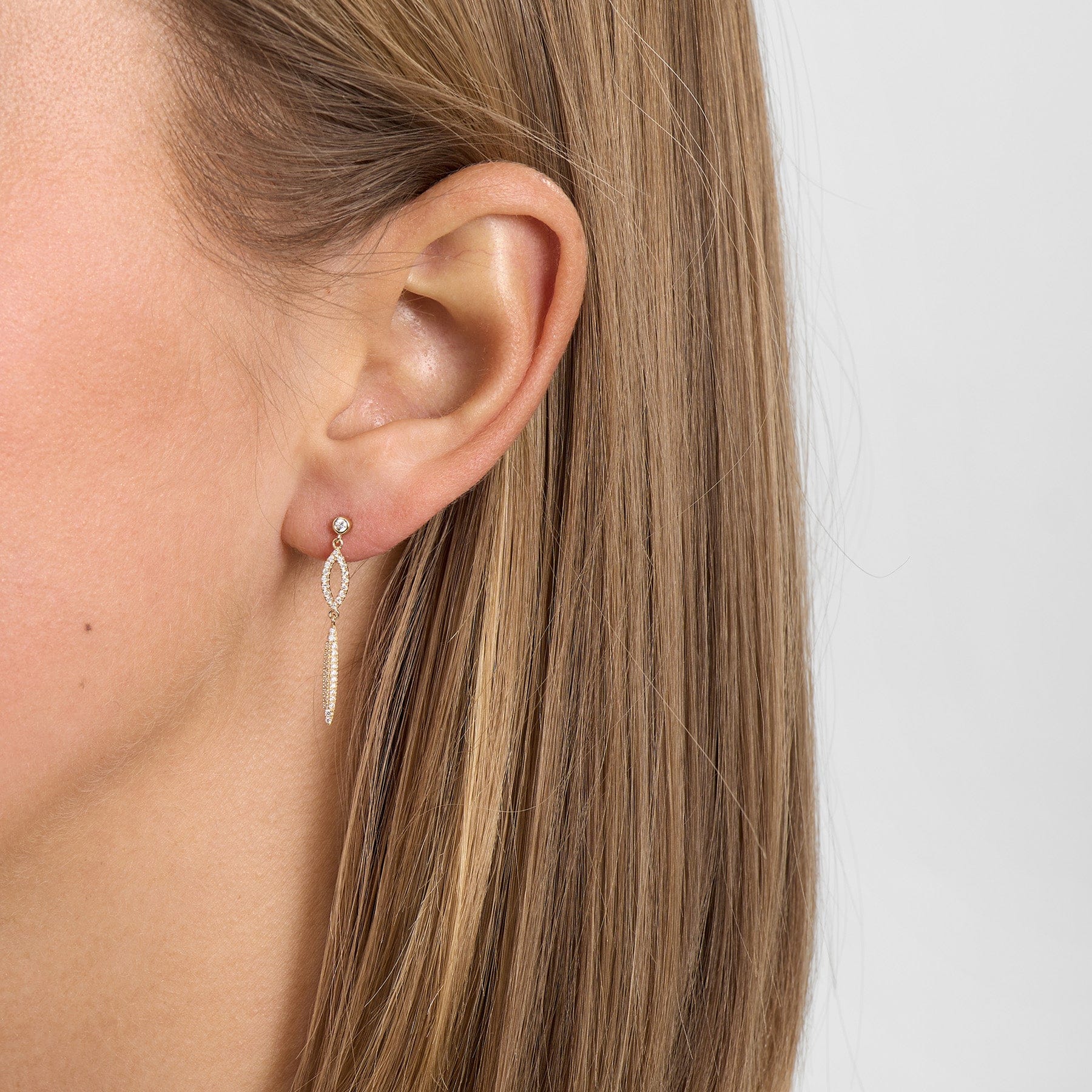 Mads Z Isolde øreringe med 0,30 ct. - 14 karat 1511199