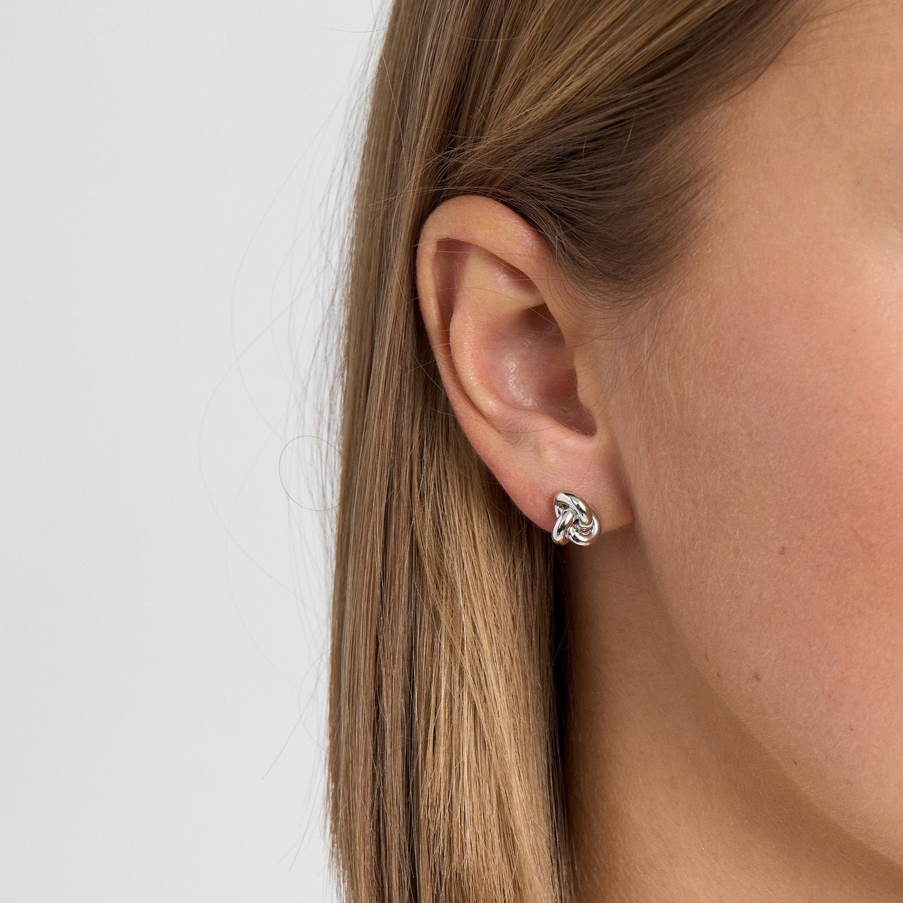 Mads Z Knot øreringe - sølv 2110122