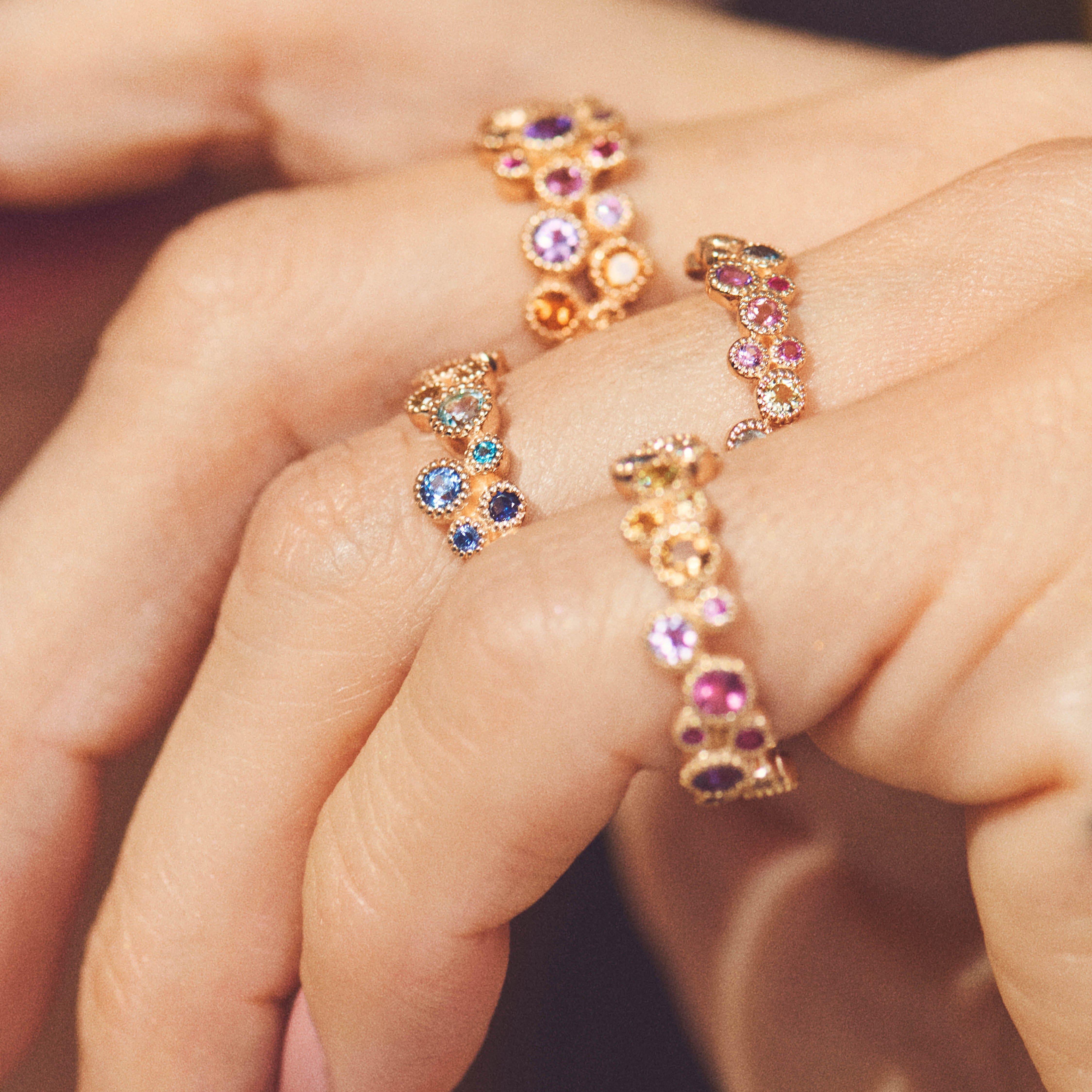 Mads Z Ringe Luxury Rainbow ring - 14 Karat