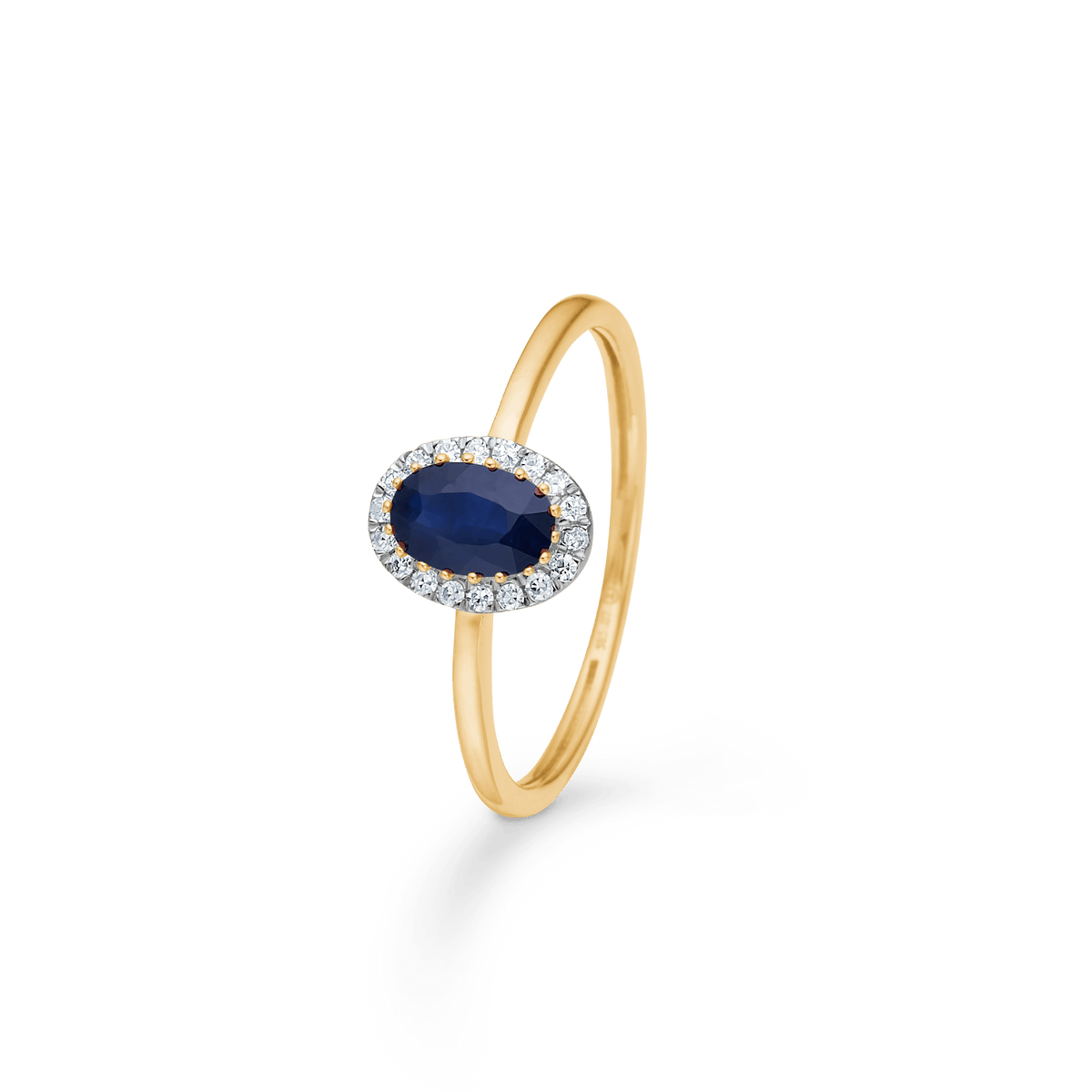 Mads Z Ringe Midnight Bloom ring med 0,07 carat - 14 karat guld