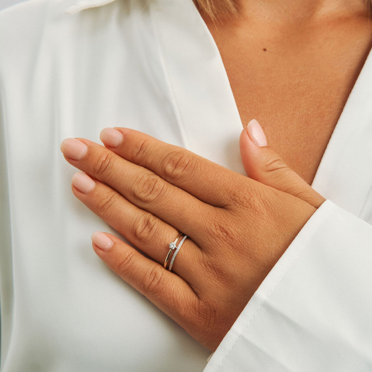 Mads Z Ringe Midnight ring med 0,12 carat - 14 karat guld