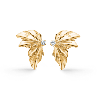 Mads Z Øreringe Monarch ørestik 0,10 ct. W.SI - 14 kt. 1511155