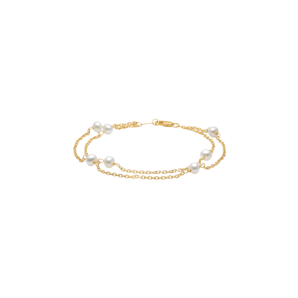 Mads Z Armbånd Moonlight armbånd med kulturperle - 8 Karat 3353117