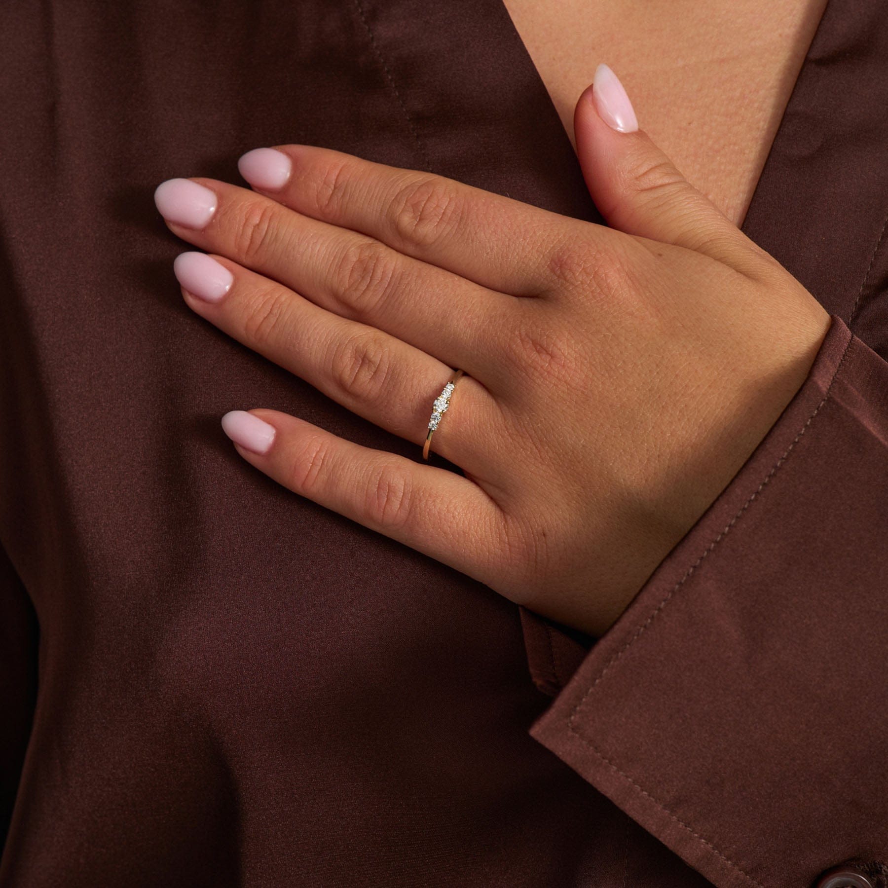 Mads Z Ringe Orbit CZ ring med zirkoner - 8 Karat