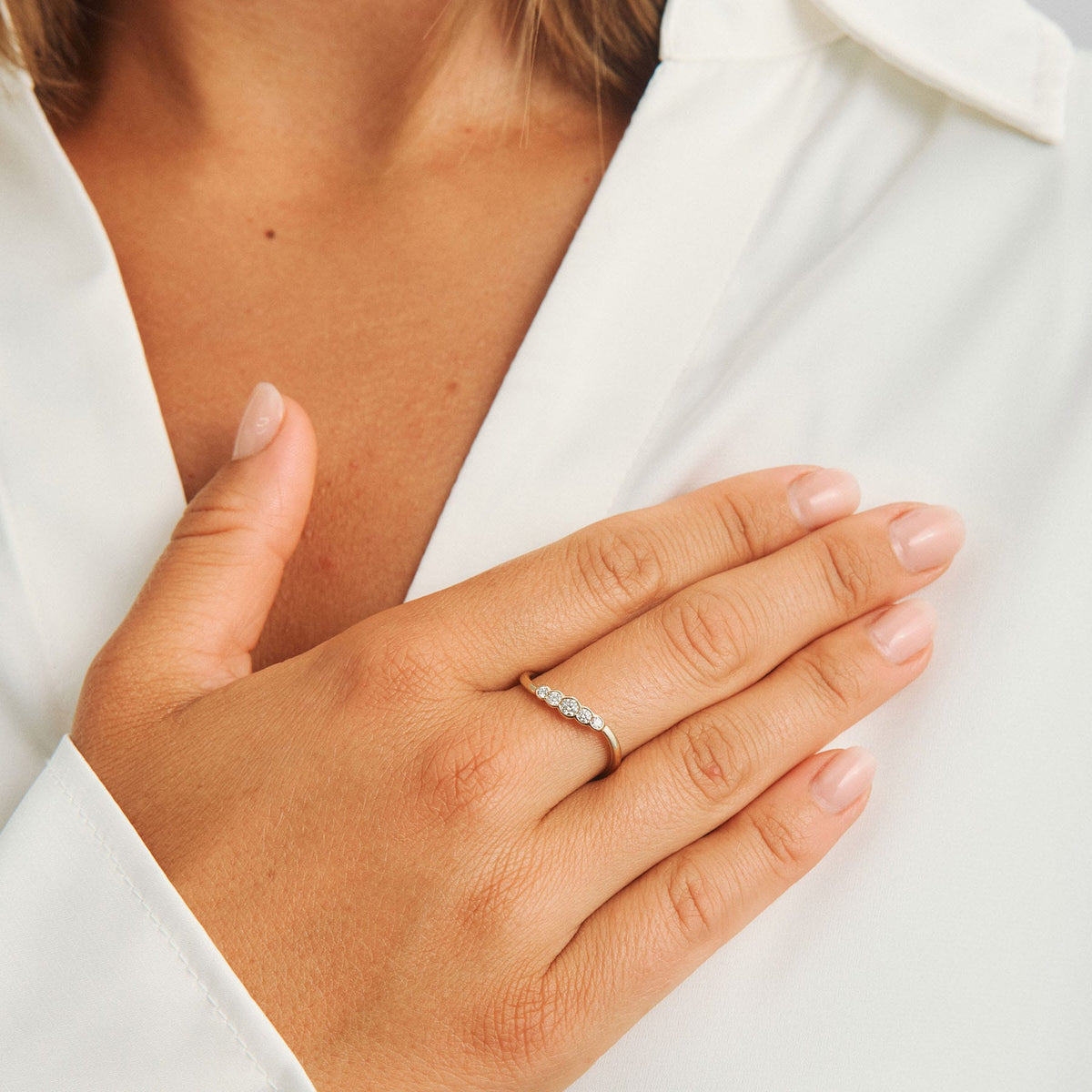 Mads Z Ringe Quintelle ring med 0,20 carat - 14 karat guld