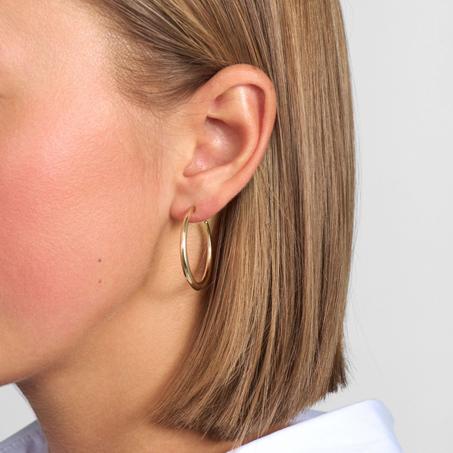 Mads Z Øreringe Silvia guld hoops large 30 mm - 8 Karat 3310151