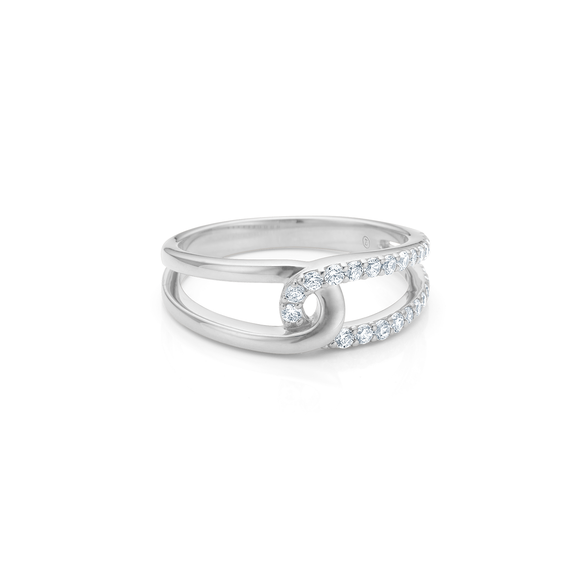 Mads Z Swoosh ring - sølv