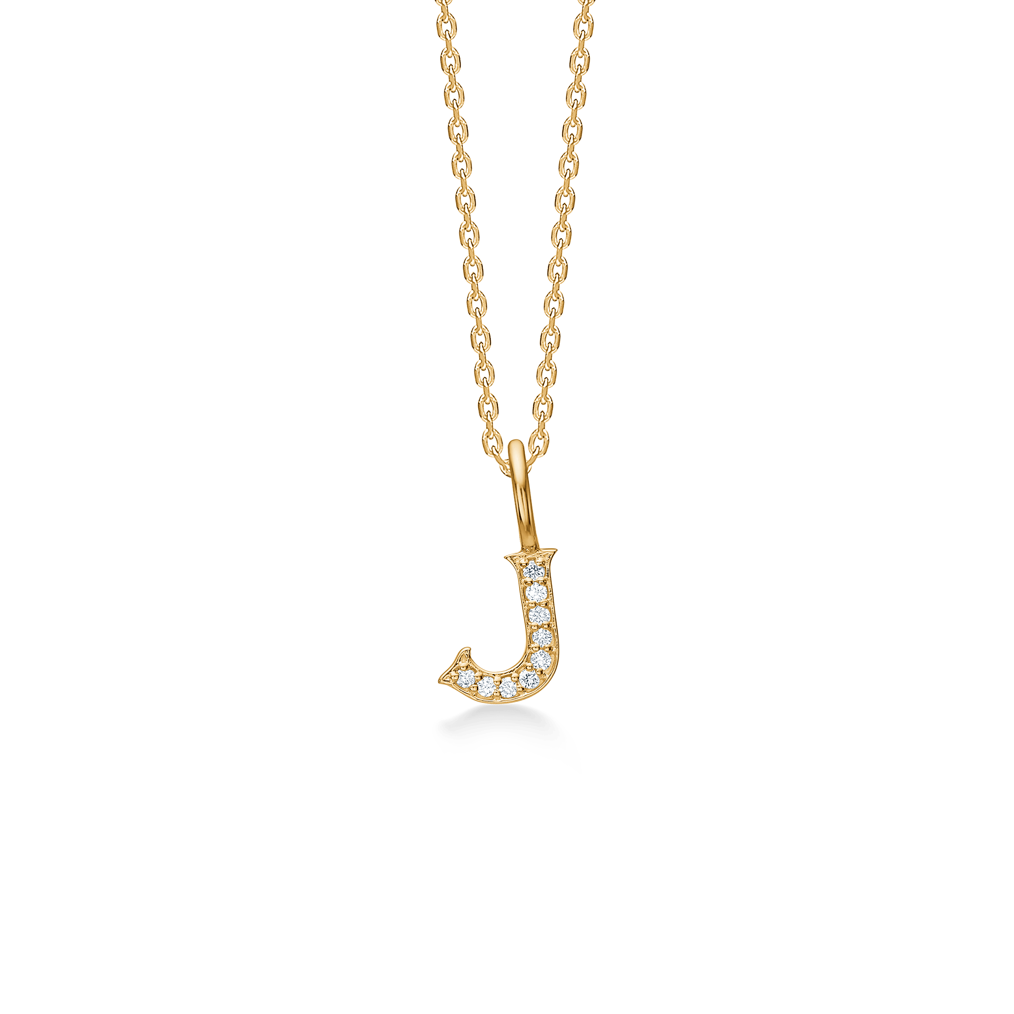 Mads Z Halskæder Tender Love vedhæng til halskæde med bogstav - 14 kt.