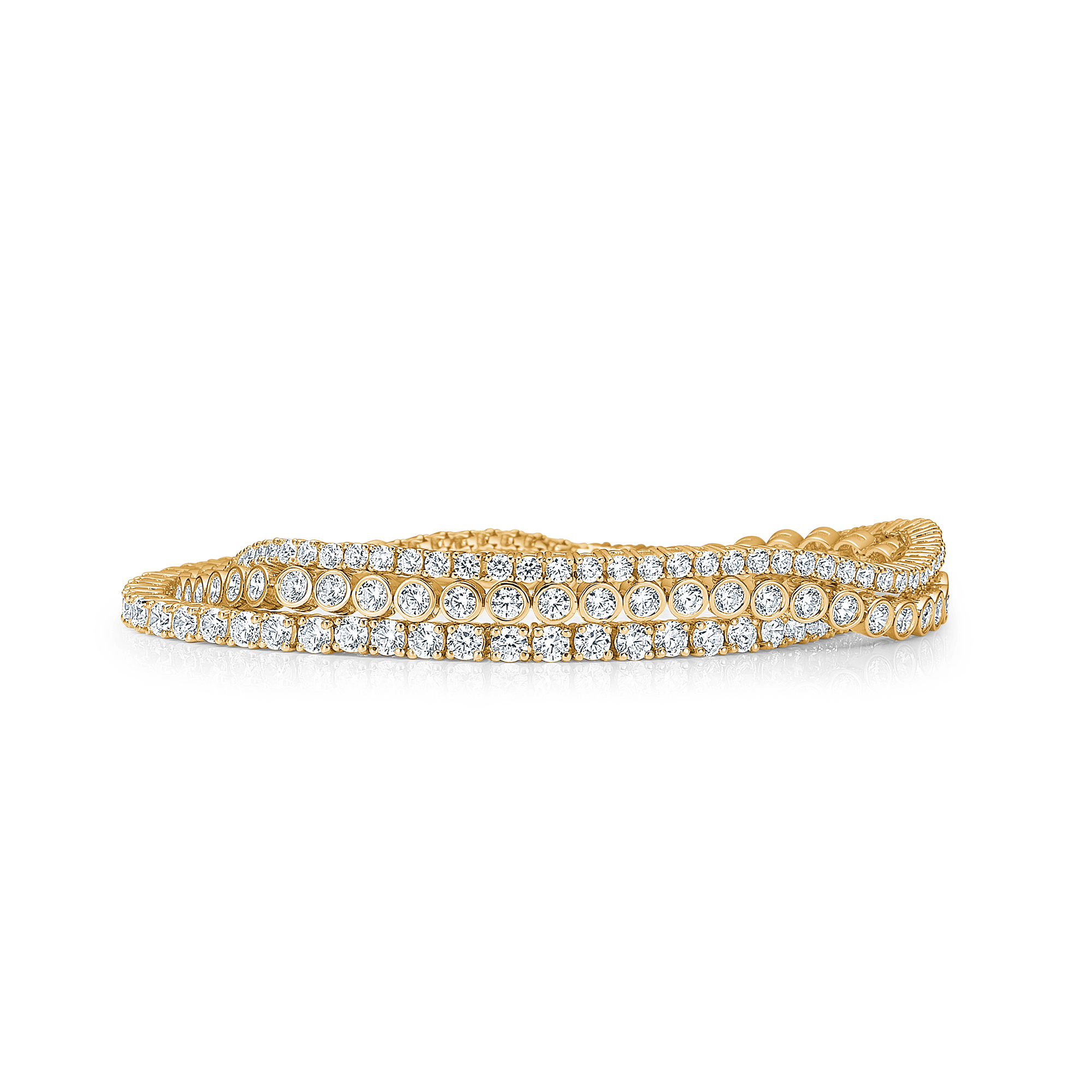 Mads Z Armbånd Tennisarmbånd med runde zirkoner - 8 karat