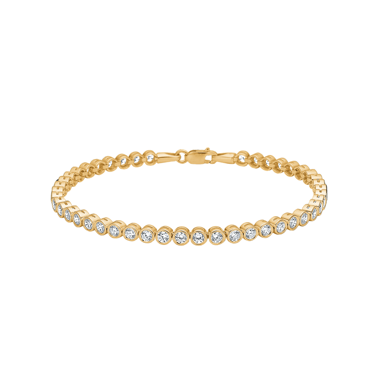 Mads Z Armbånd Tennisarmbånd med runde zirkoner - 8 karat