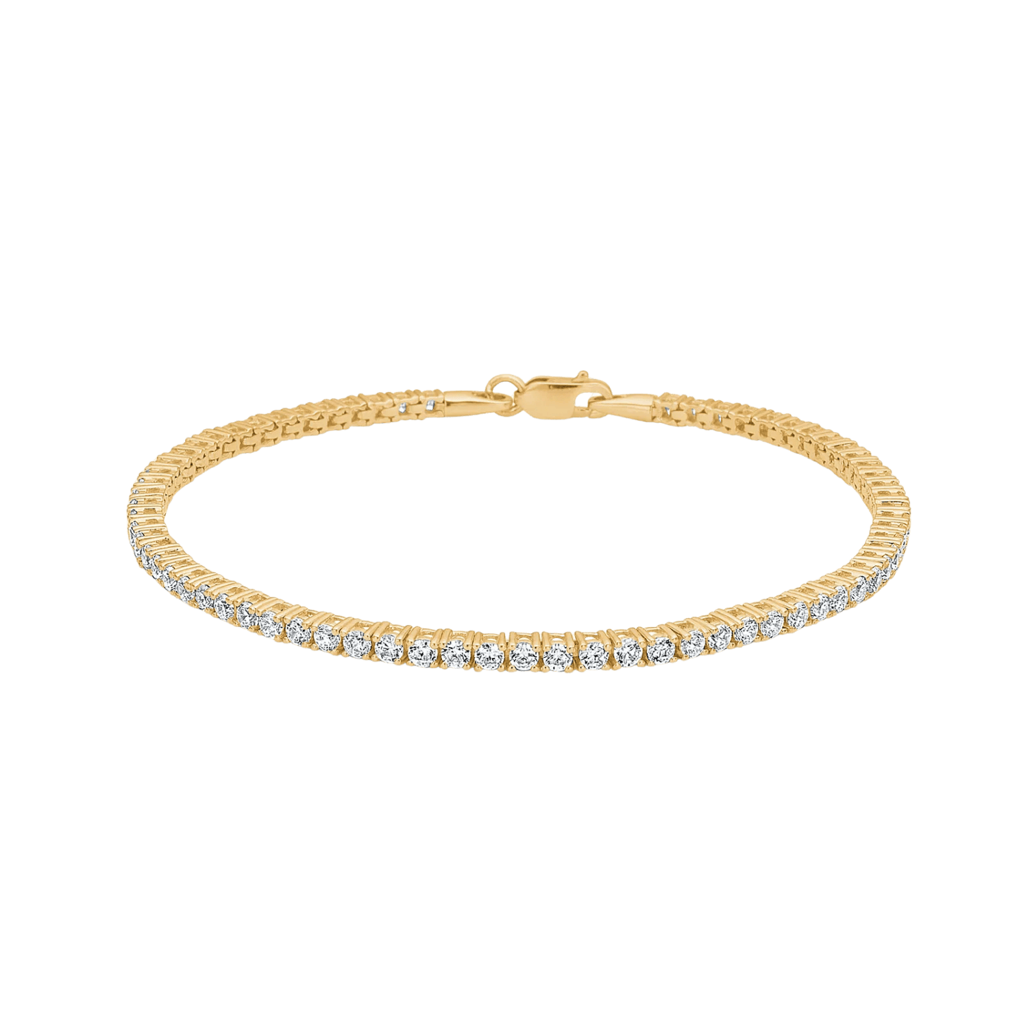 Mads Z Armbånd Tennisarmbånd med zirkoner medium - 8 karat