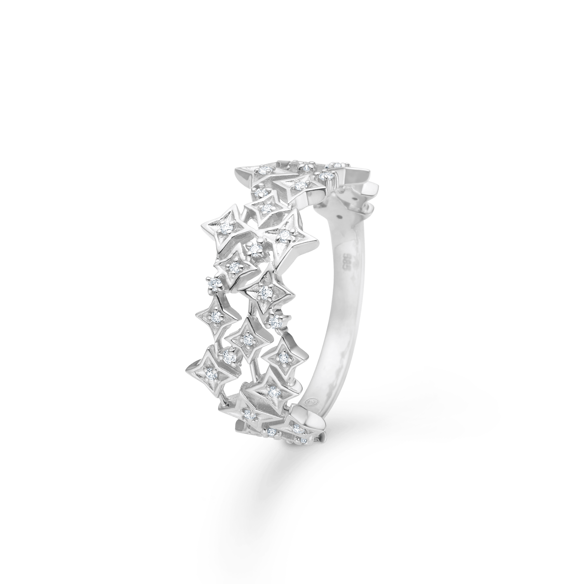 Mads Z Vesper dobbeltring - sølv