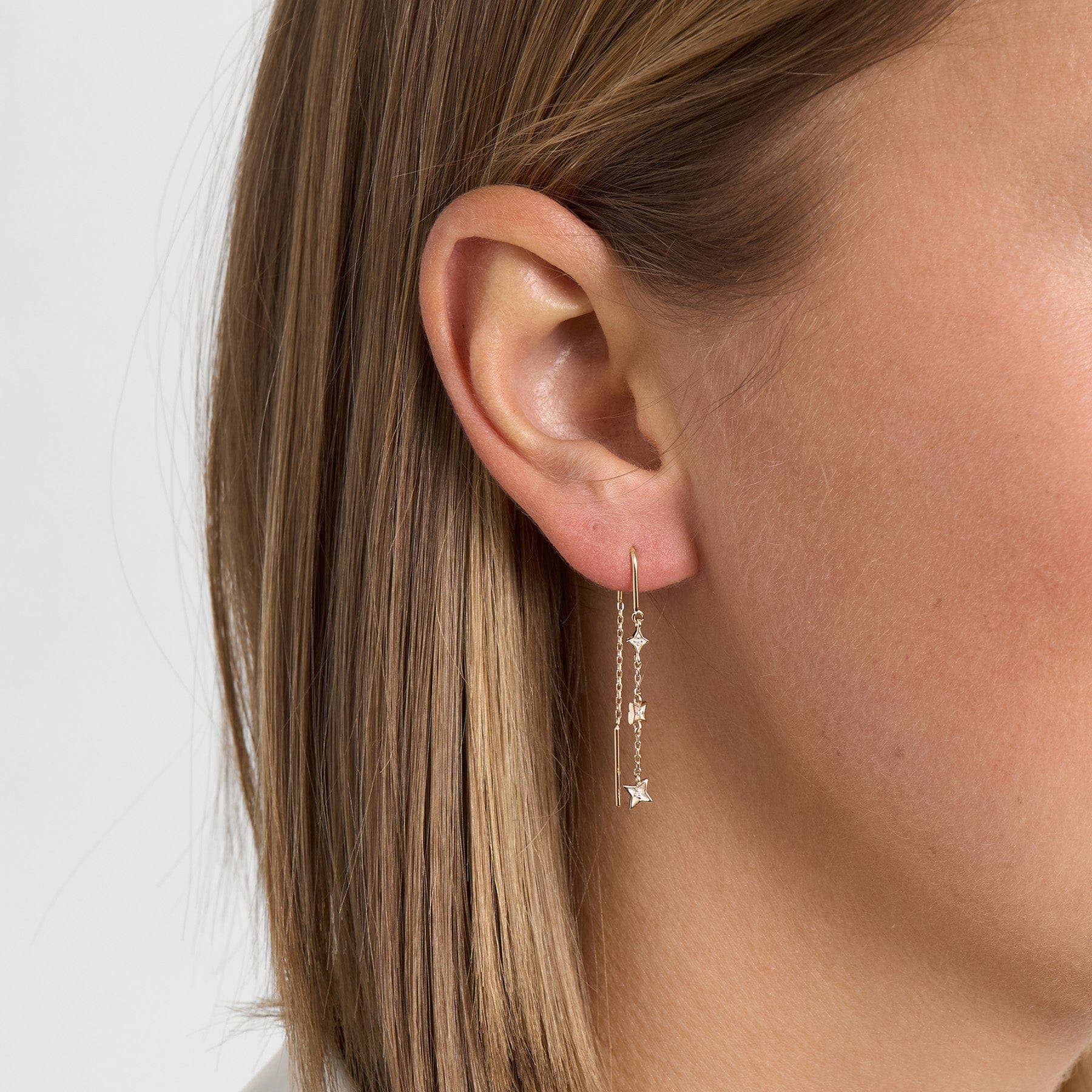 Mads Z Vesper øreringe med 0.02 ct. - 14 karat 1501196