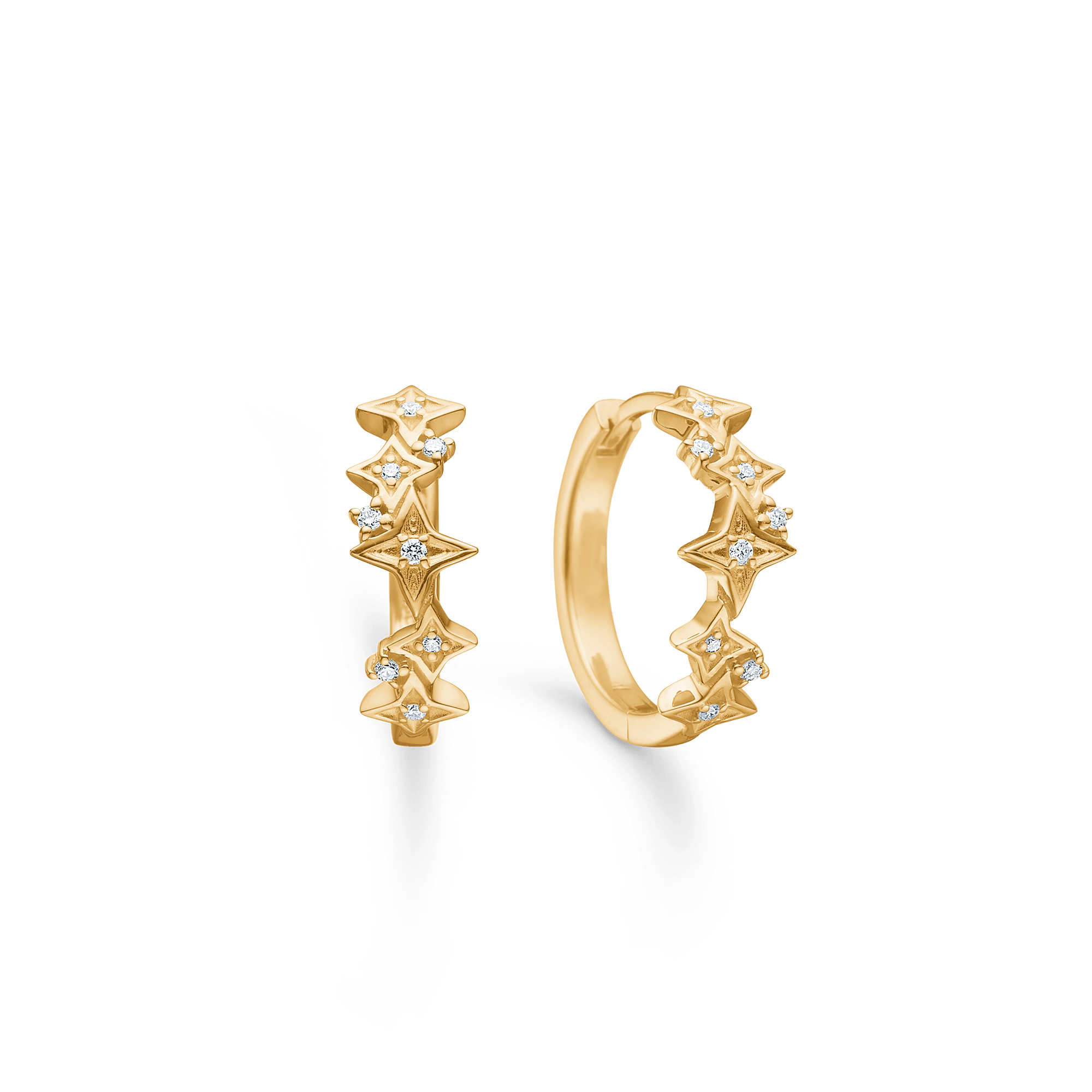 Mads Z Vesper øreringe med 0,06 ct. - 14 karat 1511196