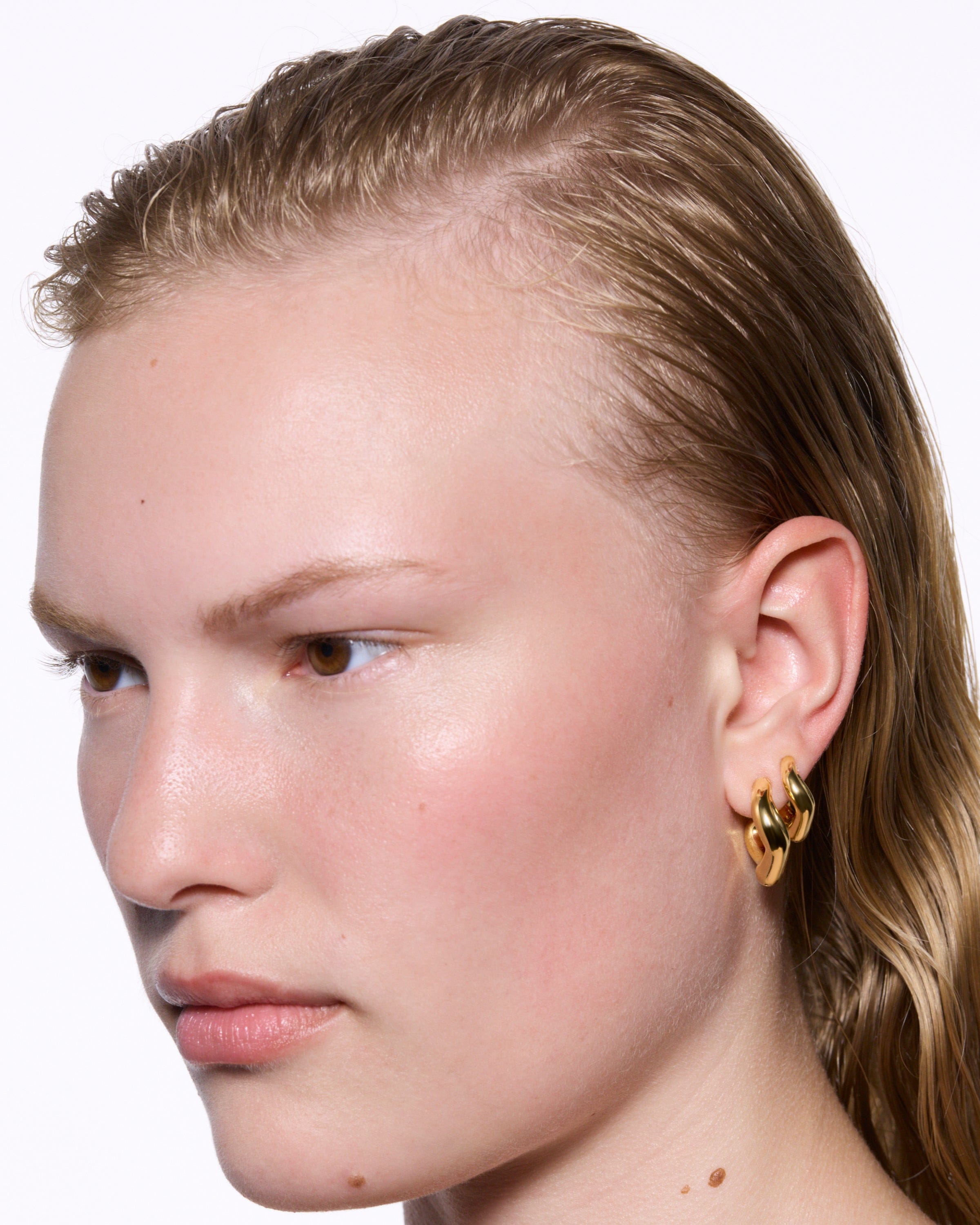 Maria Black Anil Hoop øreringe Large - Forgyldt