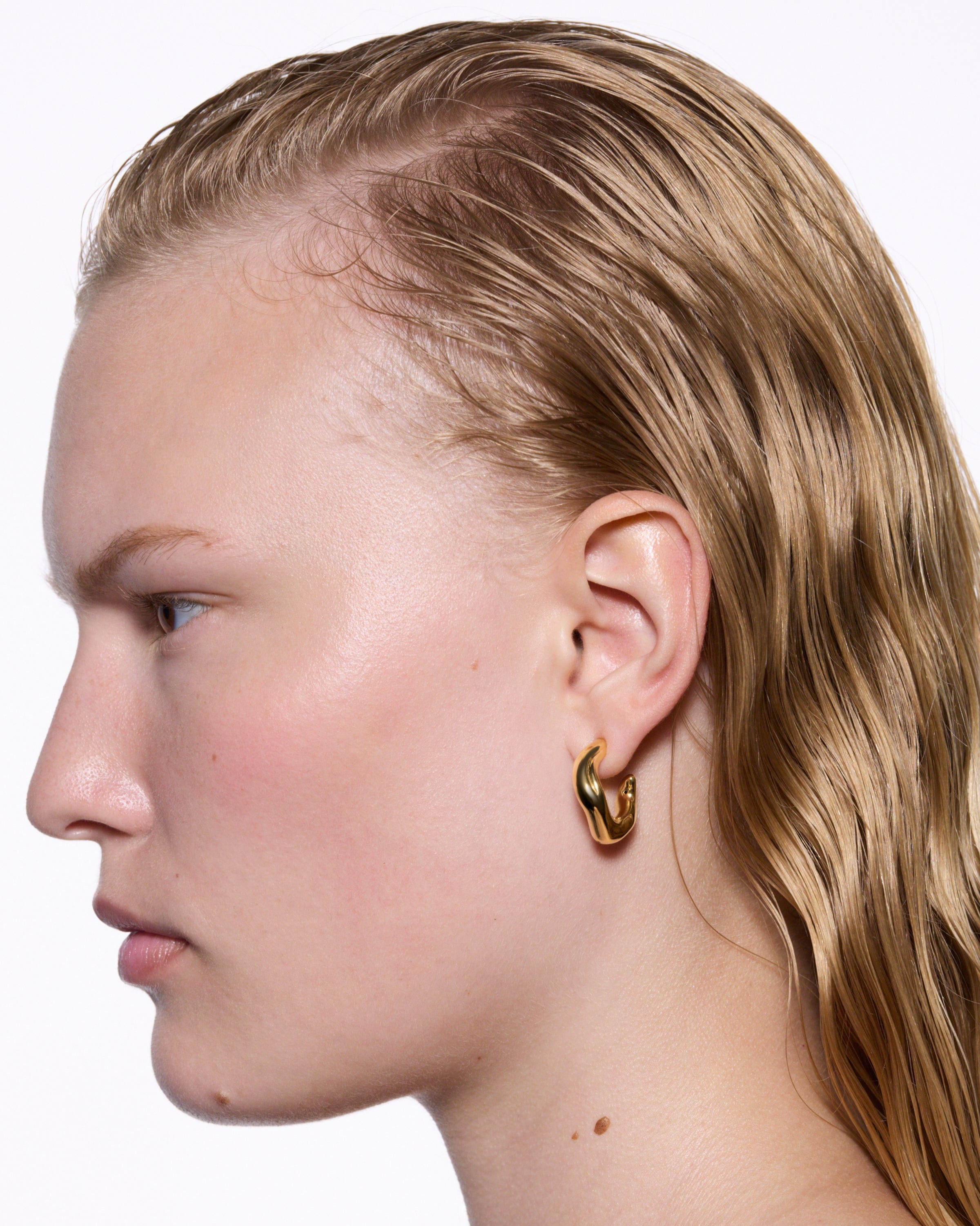 Maria Black Anil Hoop øreringe Large - Forgyldt