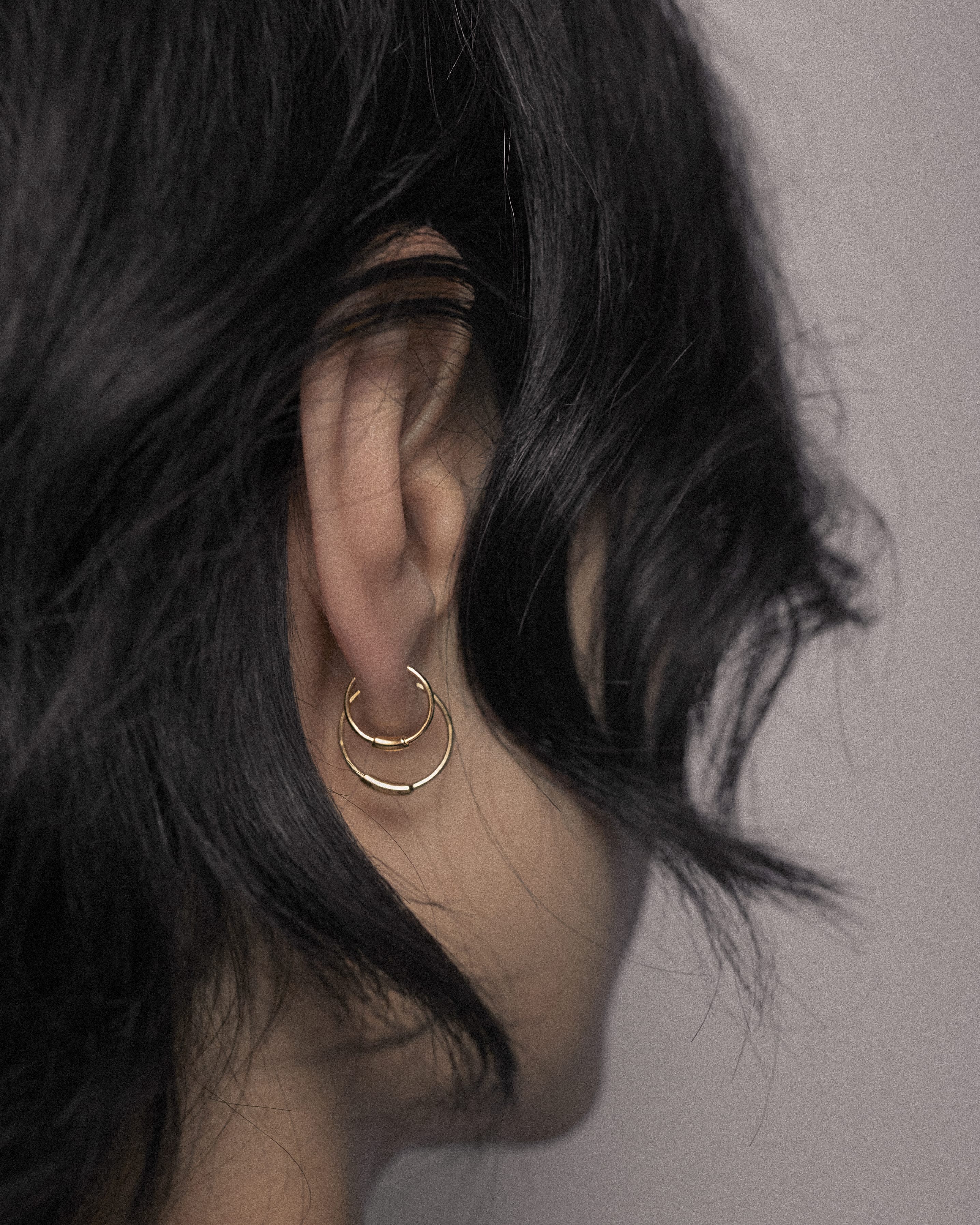 Maria Black Øreringe Basic hoop 8 mm - forgyldt 100212