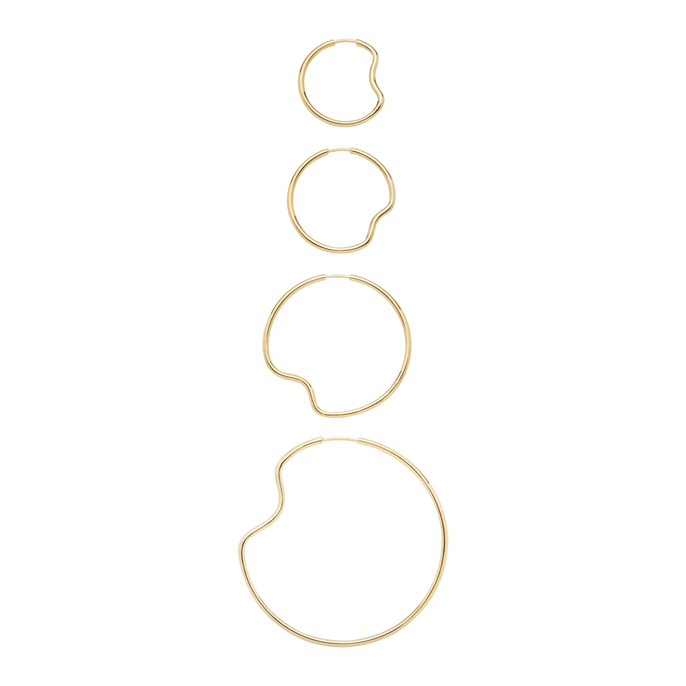 Maria Black Øreringe Copenhagen 25 Hoop Forgyldt