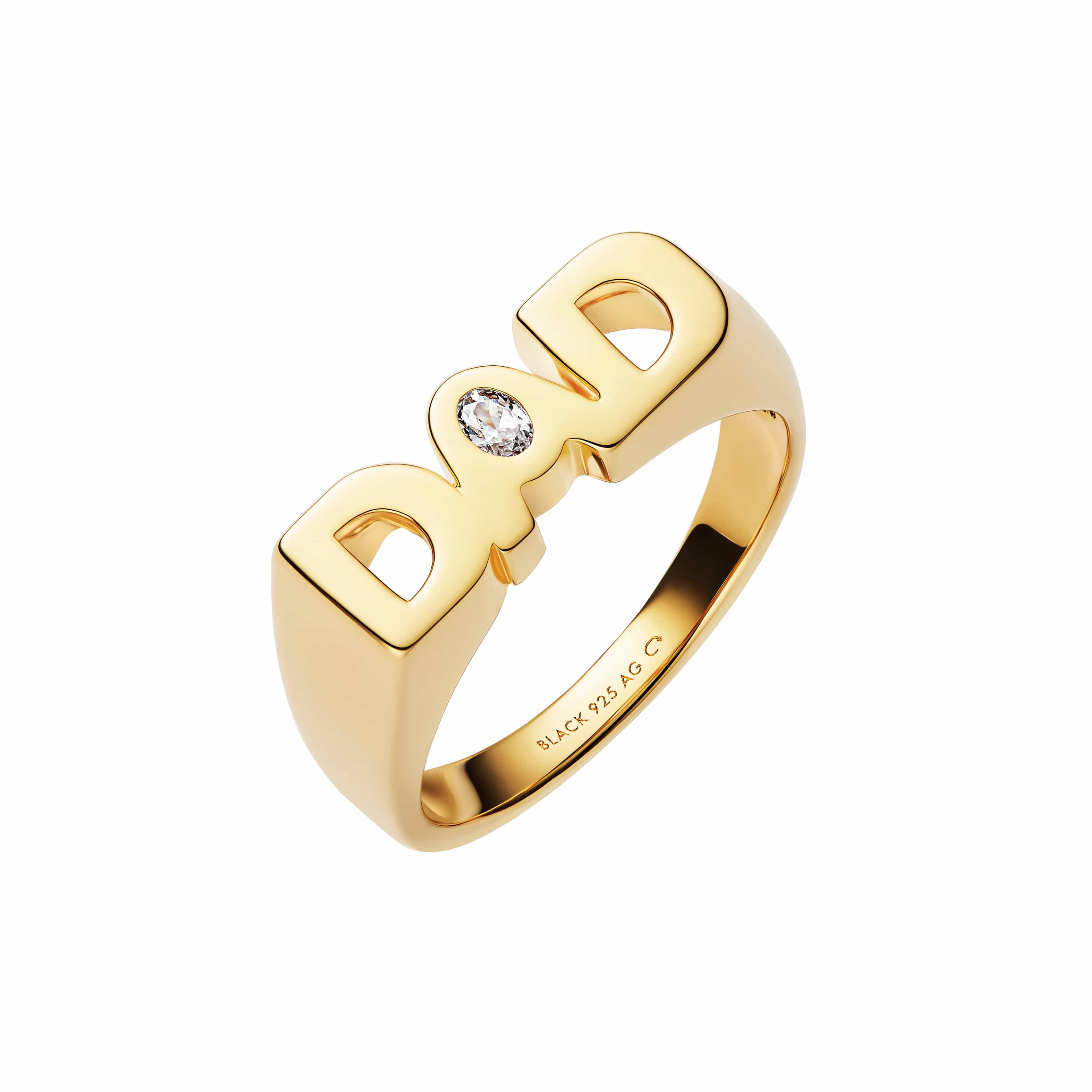 Maria Black Ringe Dad Royal Ring - forgyldt