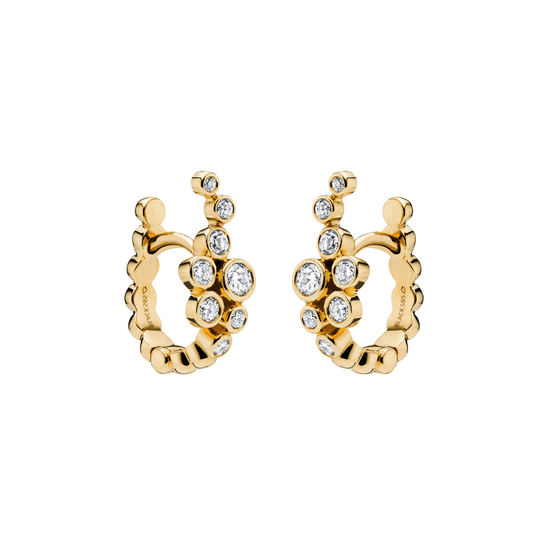Maria Black Øreringe Par Garbo huggie ørering med labgrown diamanter - 14K H1030YG-par