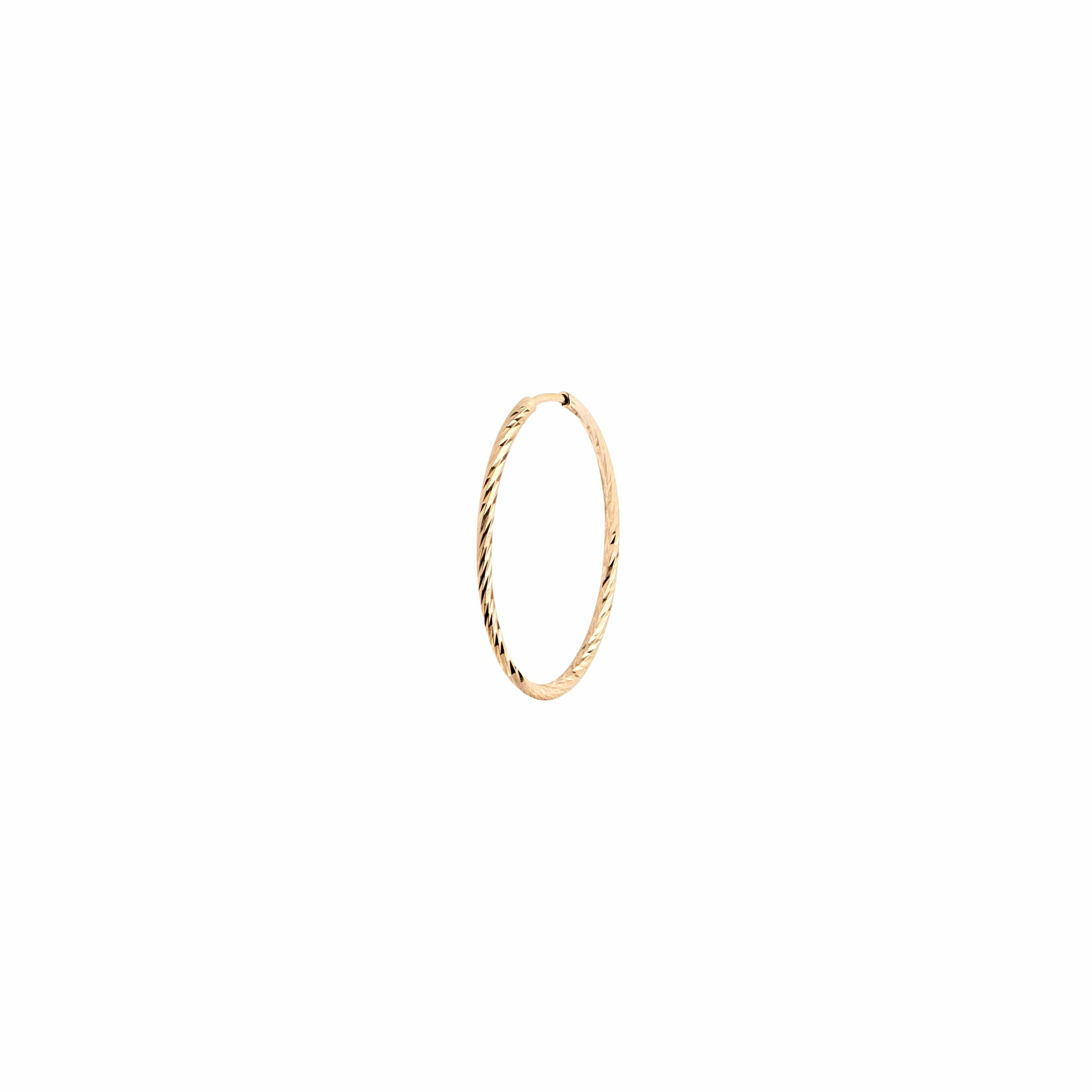 Maria Black Øreringe Liv hoop 20 mm - 14 karat guld