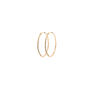 Maria Black Øreringe Liv hoop 20 mm - 14 karat guld