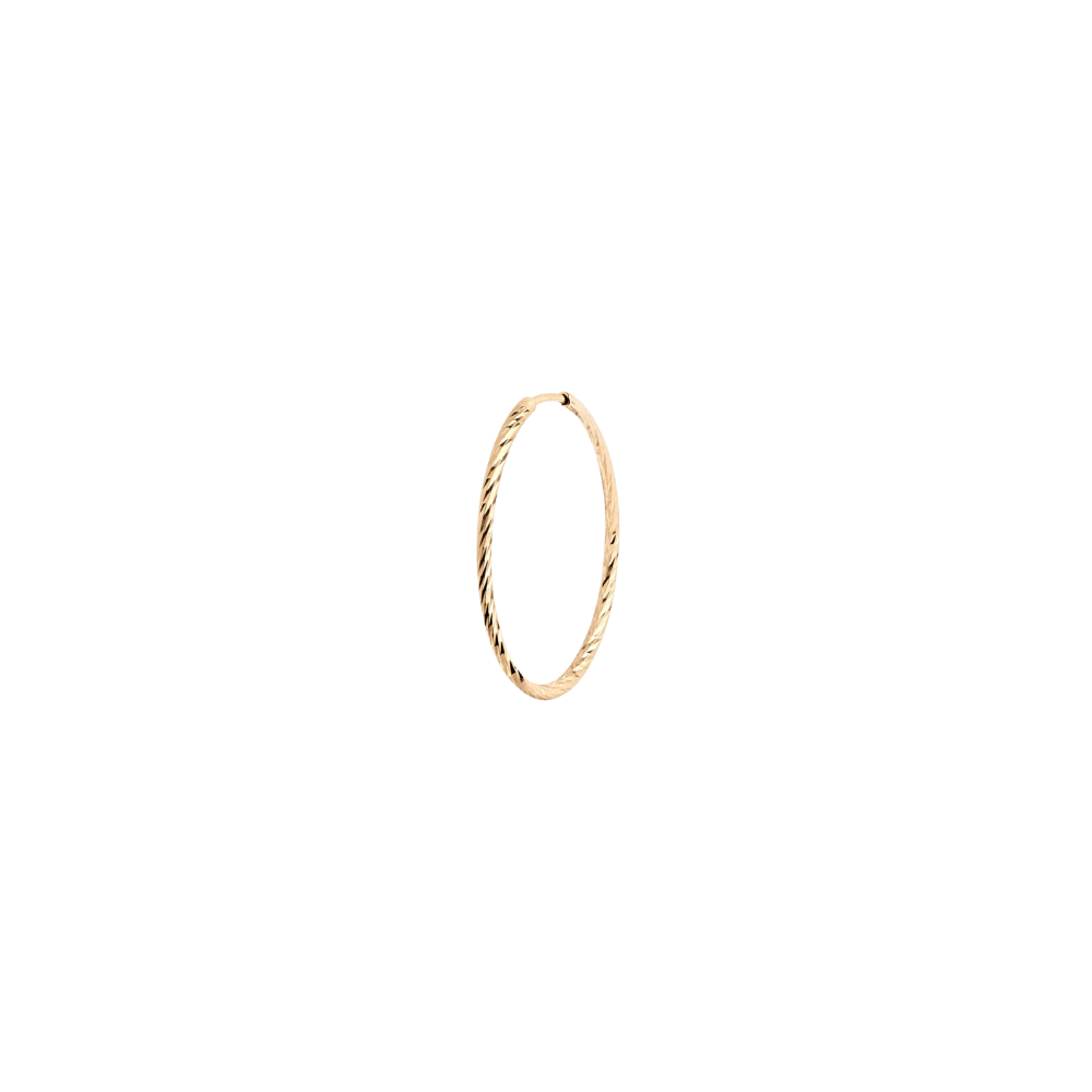 Maria Black Øreringe Liv hoop 20 mm - 14 karat guld