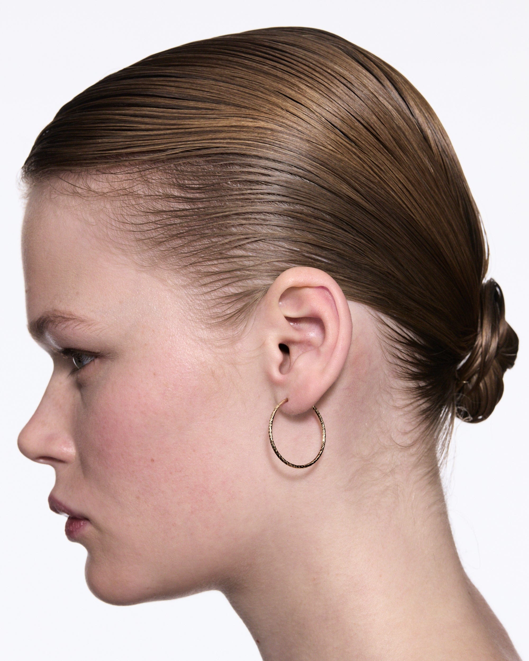 Maria Black Øreringe Liv hoop 25 mm - 14 karat guld