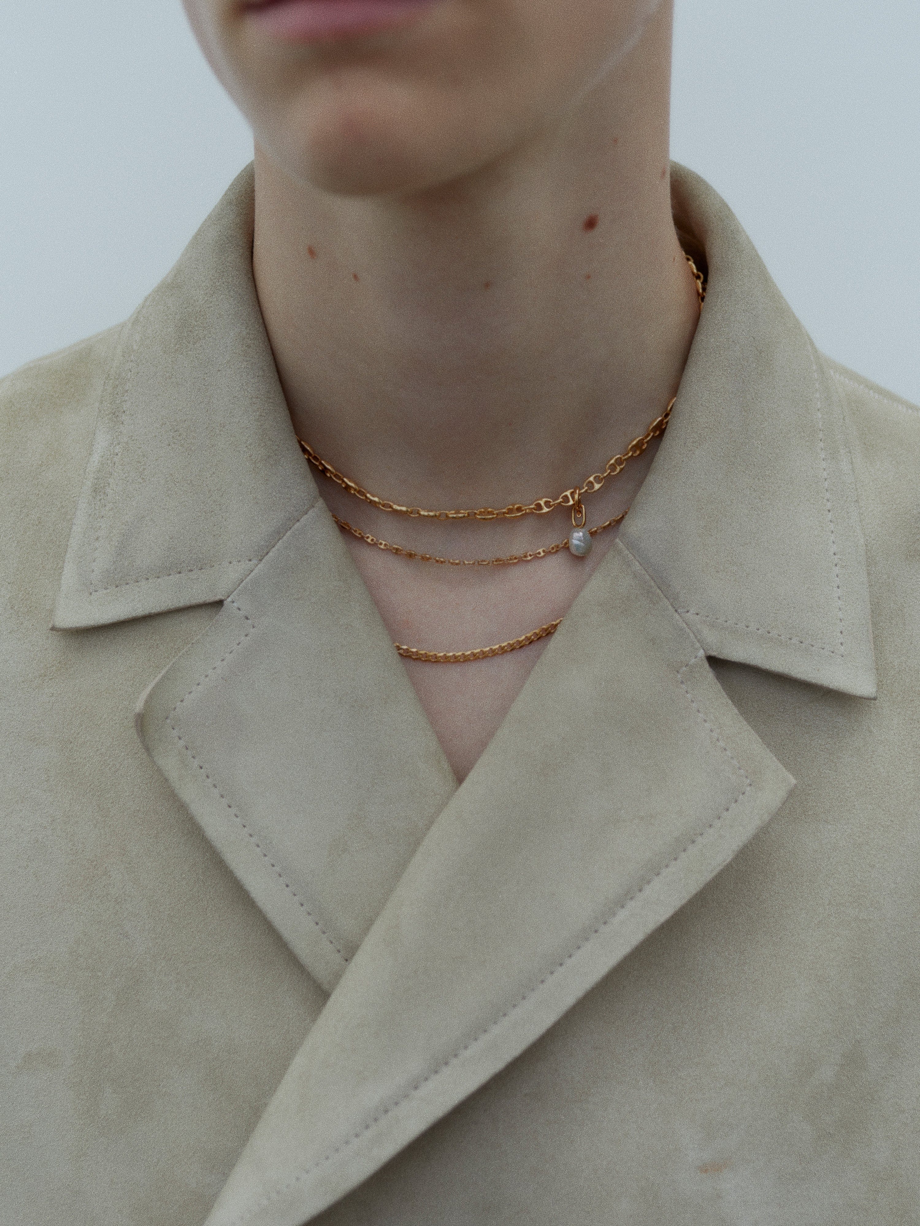 Maria Black Halskæder Saffi Necklace 50 Guld 300407YG-50