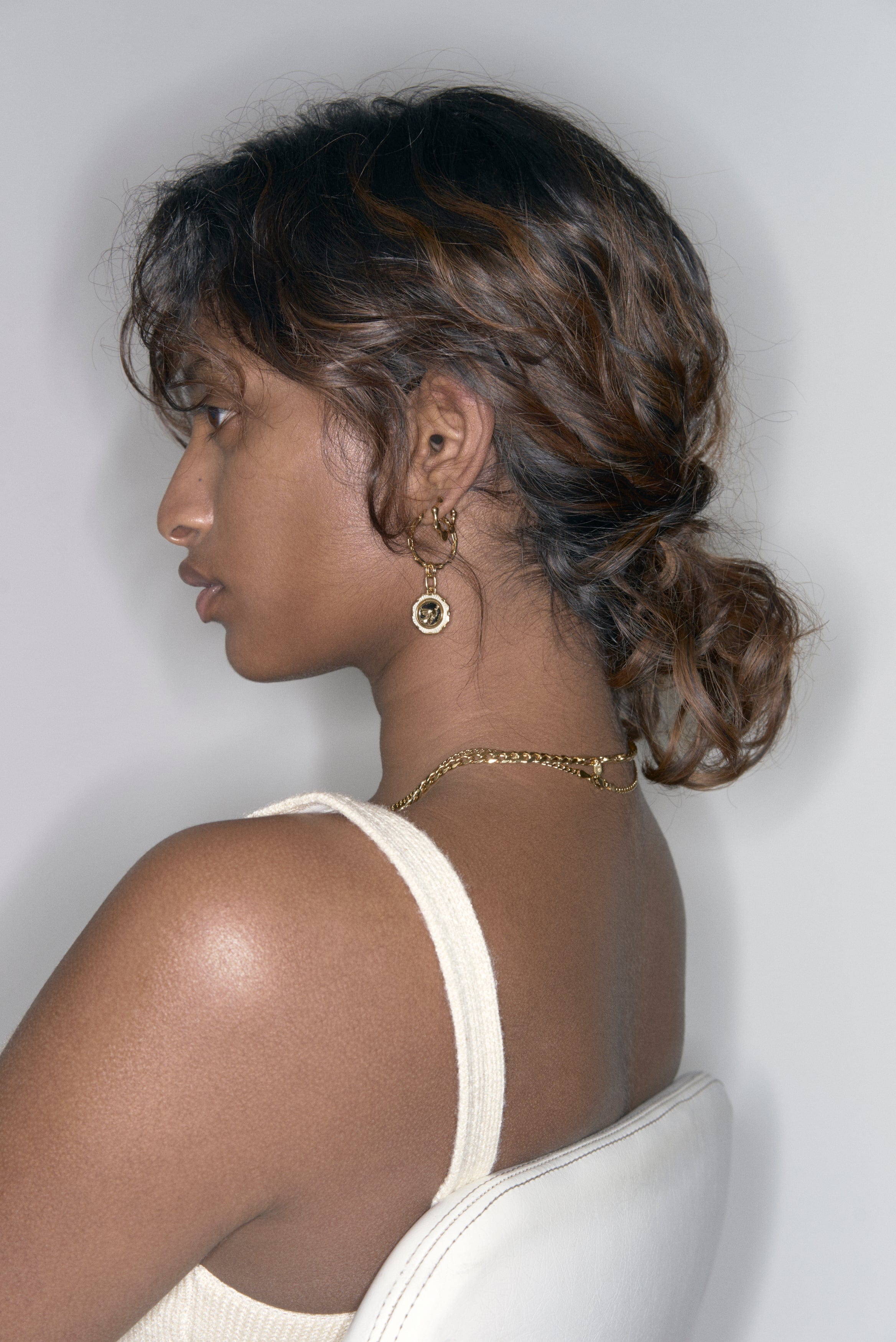 Maria Black Halskæder Saffi Necklace 50 Guld 300407YG-50