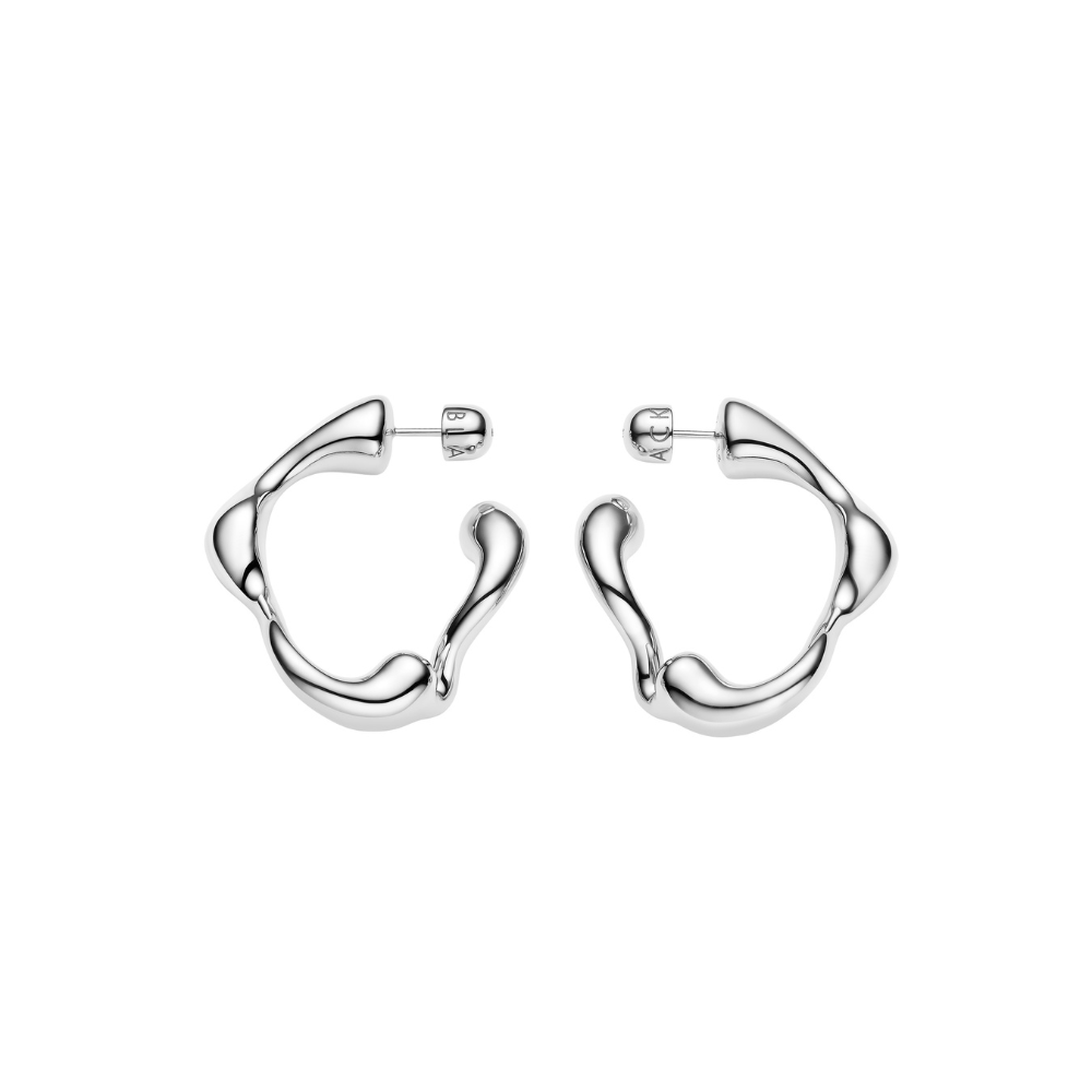 Maria Black Øreringe Par Splash Hoop Small - sølv 101100AG-S-PAIR