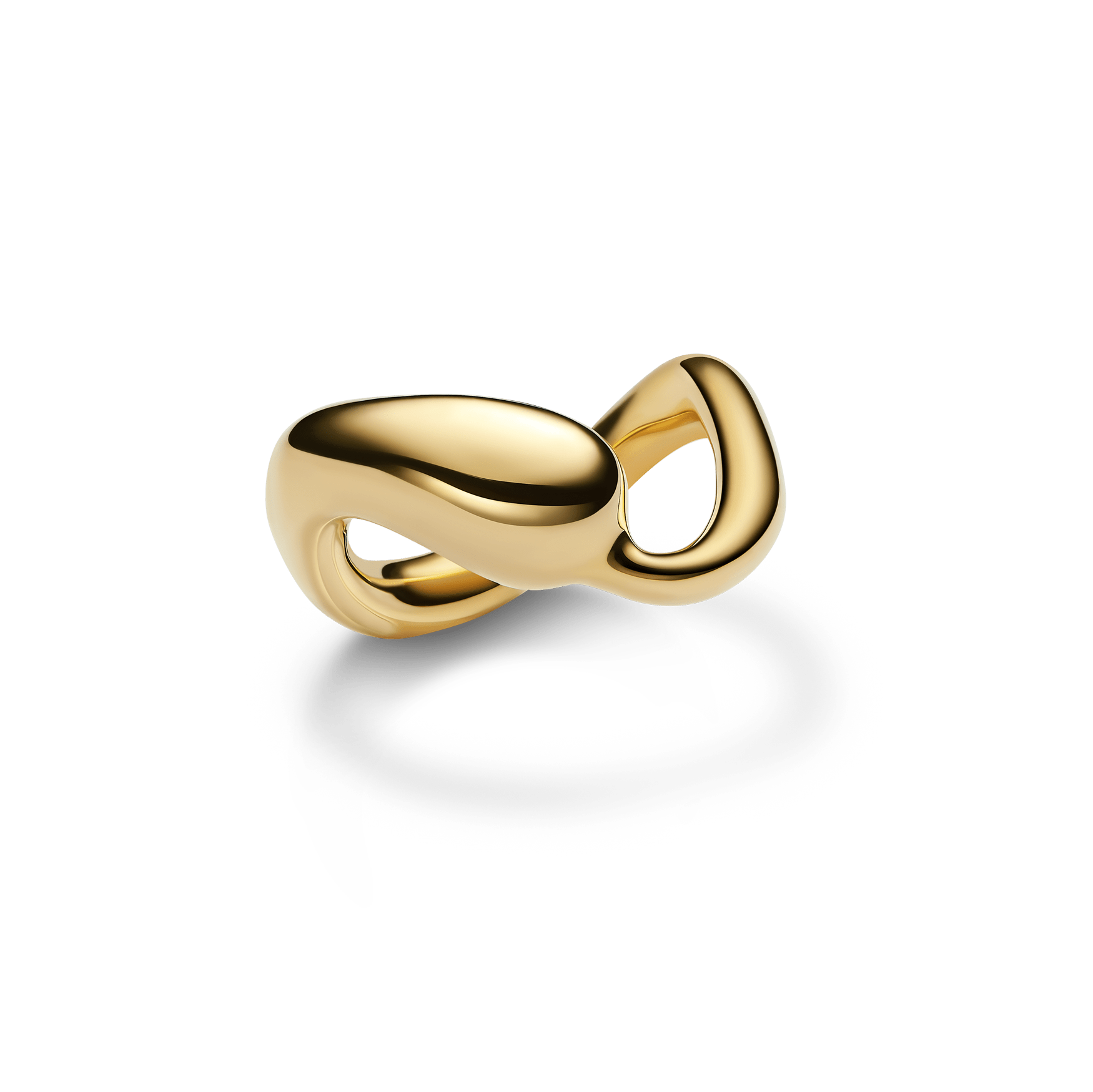 Maria Black Øreringe Splash Ring - forgyldt