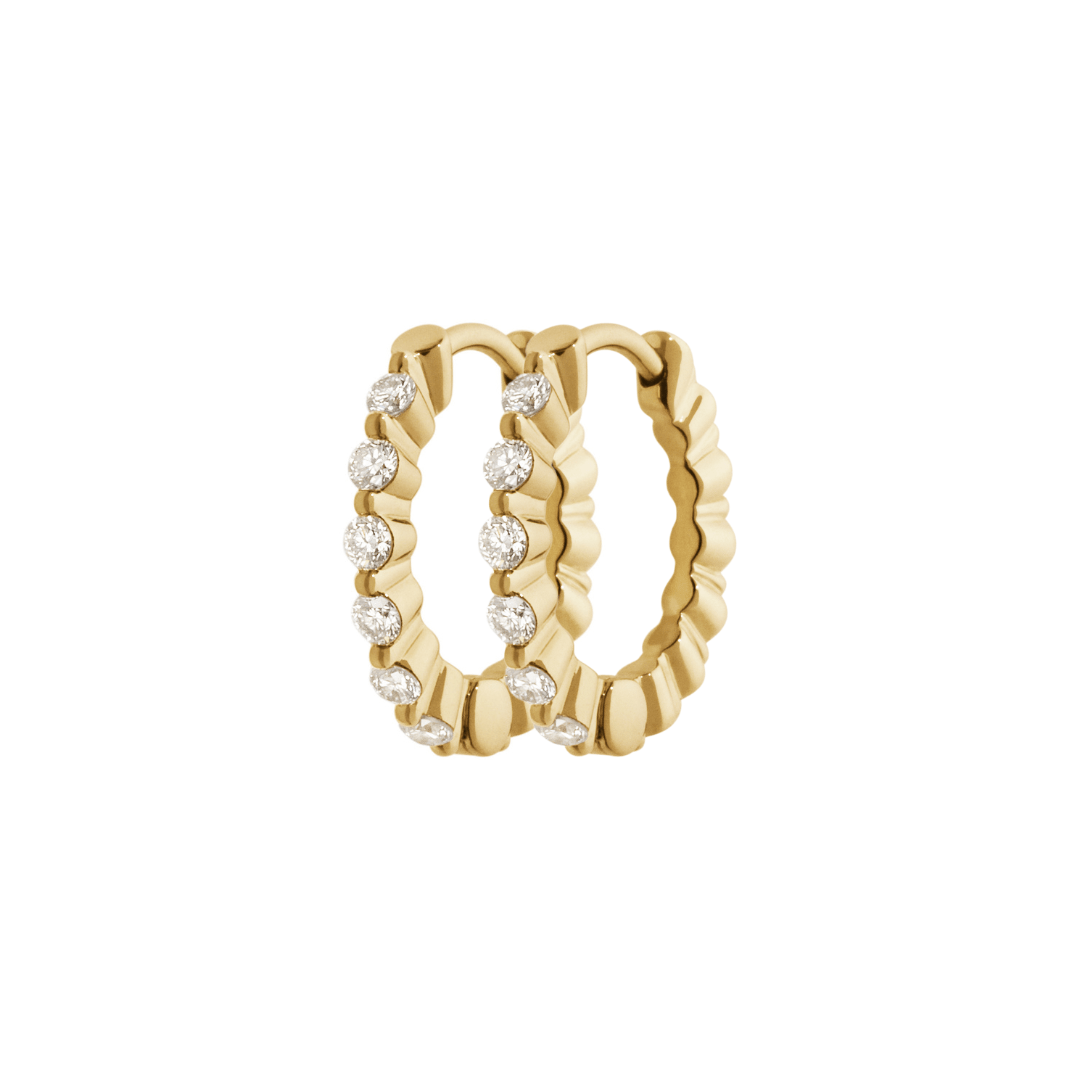 Maria Black Øreringe Par True Romance 10 Huggie 14 karat H1026YG-10-PAR