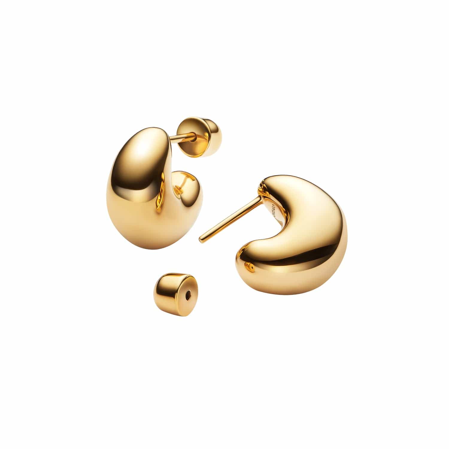 Maria Black Øreringe Tryvann Pillow ørering - forgyldt