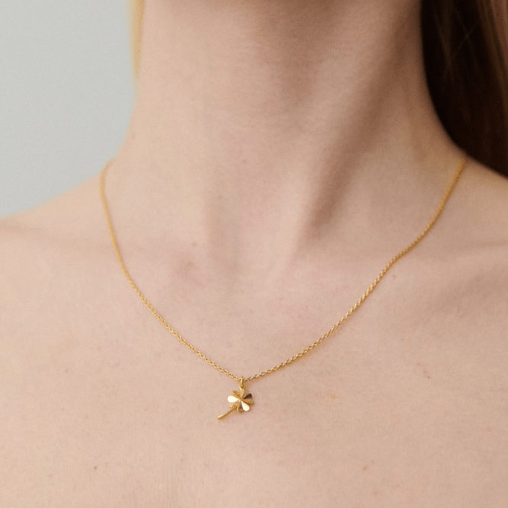 Pernille Corydon Halskæder Clover halskæde - forgyldt n-320-gp