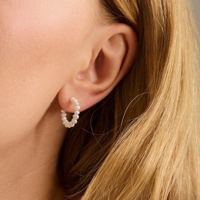 Pernille Corydon Øreringe Ocean Treasure hoops - sølv e-438-s