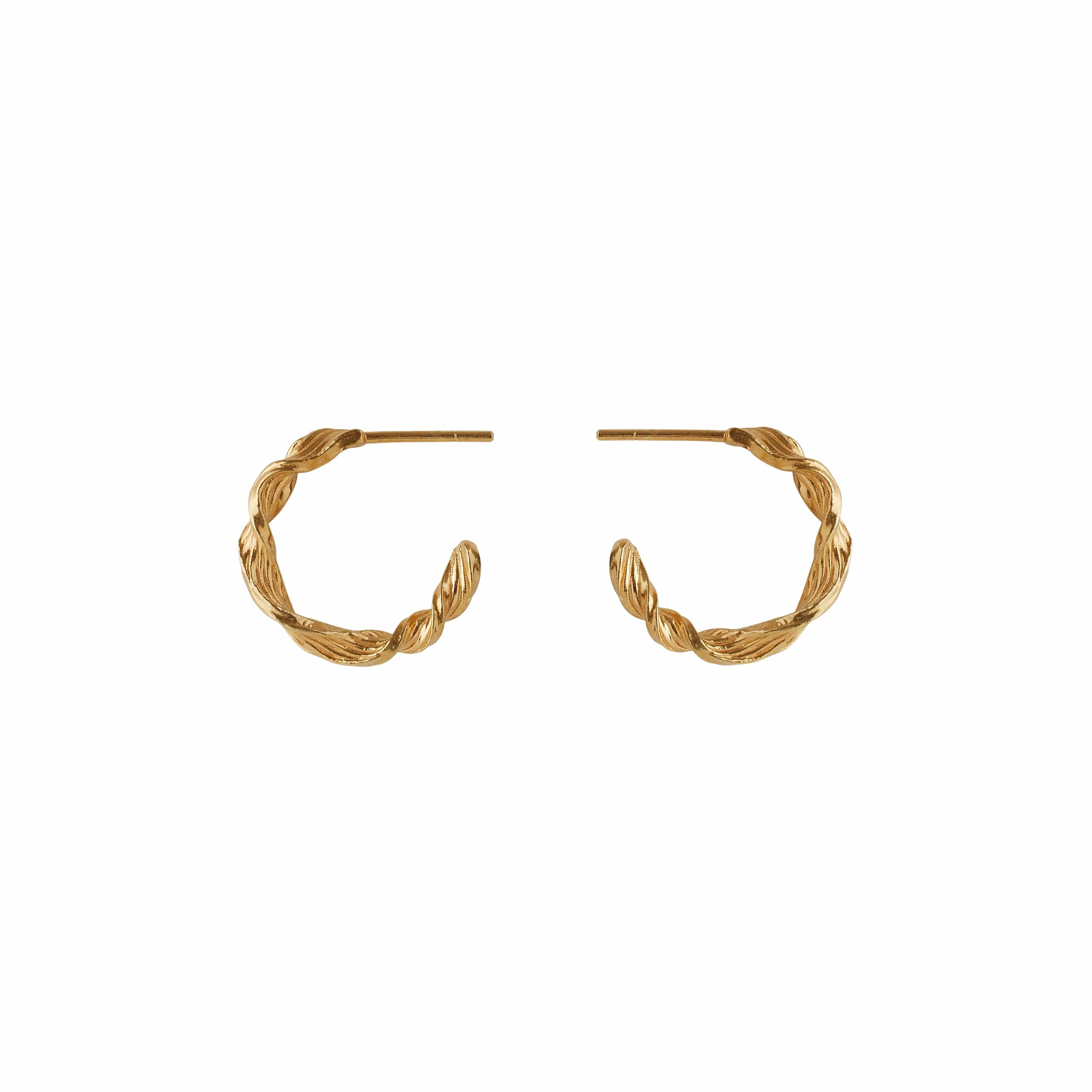 Pernille Corydon Øreringe Small Dancing Wave Hoops e-488-gp