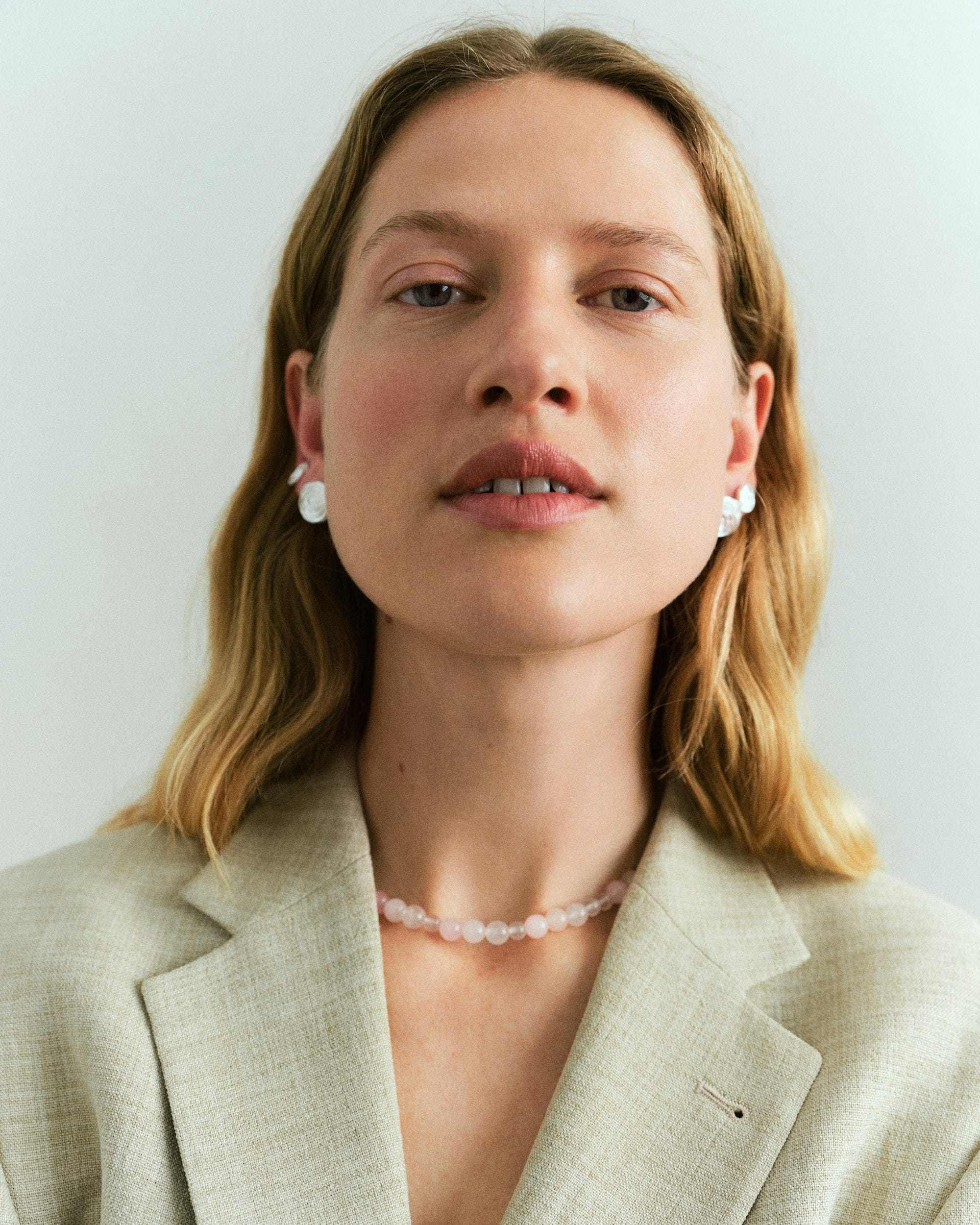 Pernille Corydon Ørering Small Rose ørestikker - SØLV e-535-s