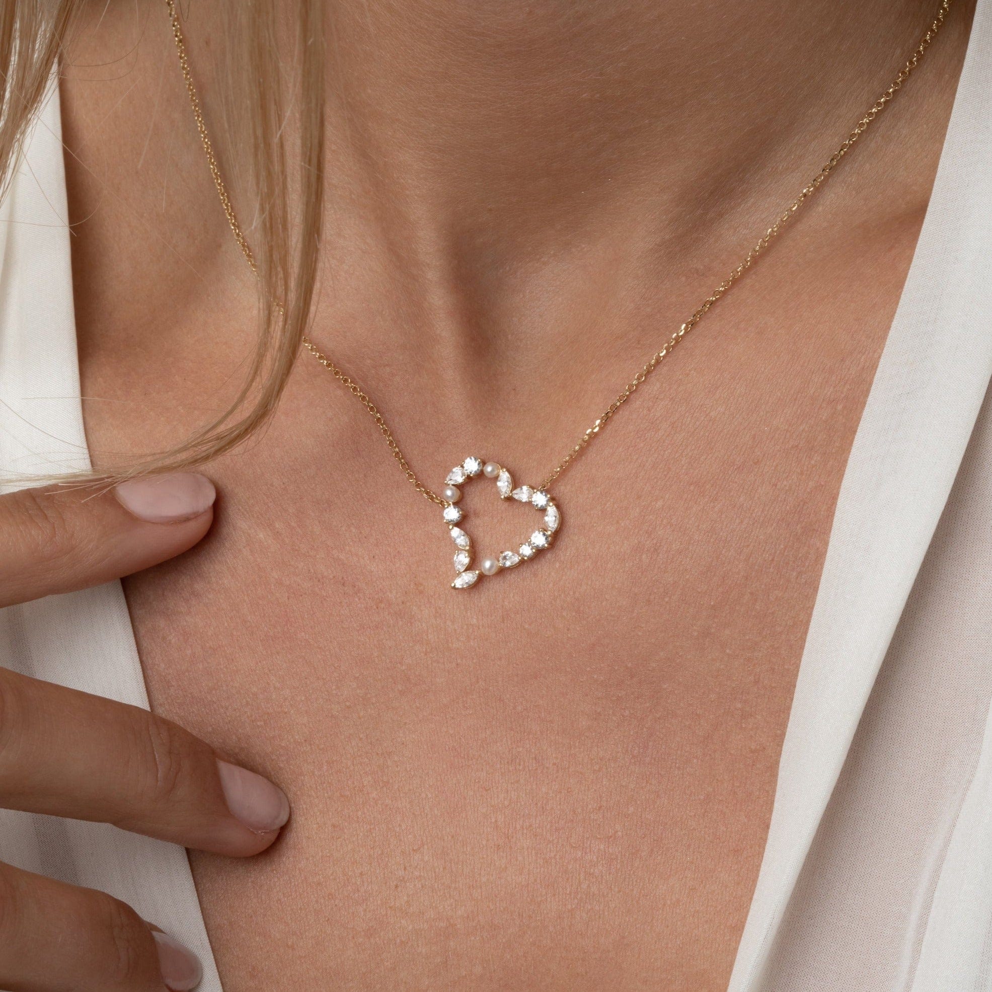 Sif Jakobs Halskæder Adria Amore halskæde - forgyldt