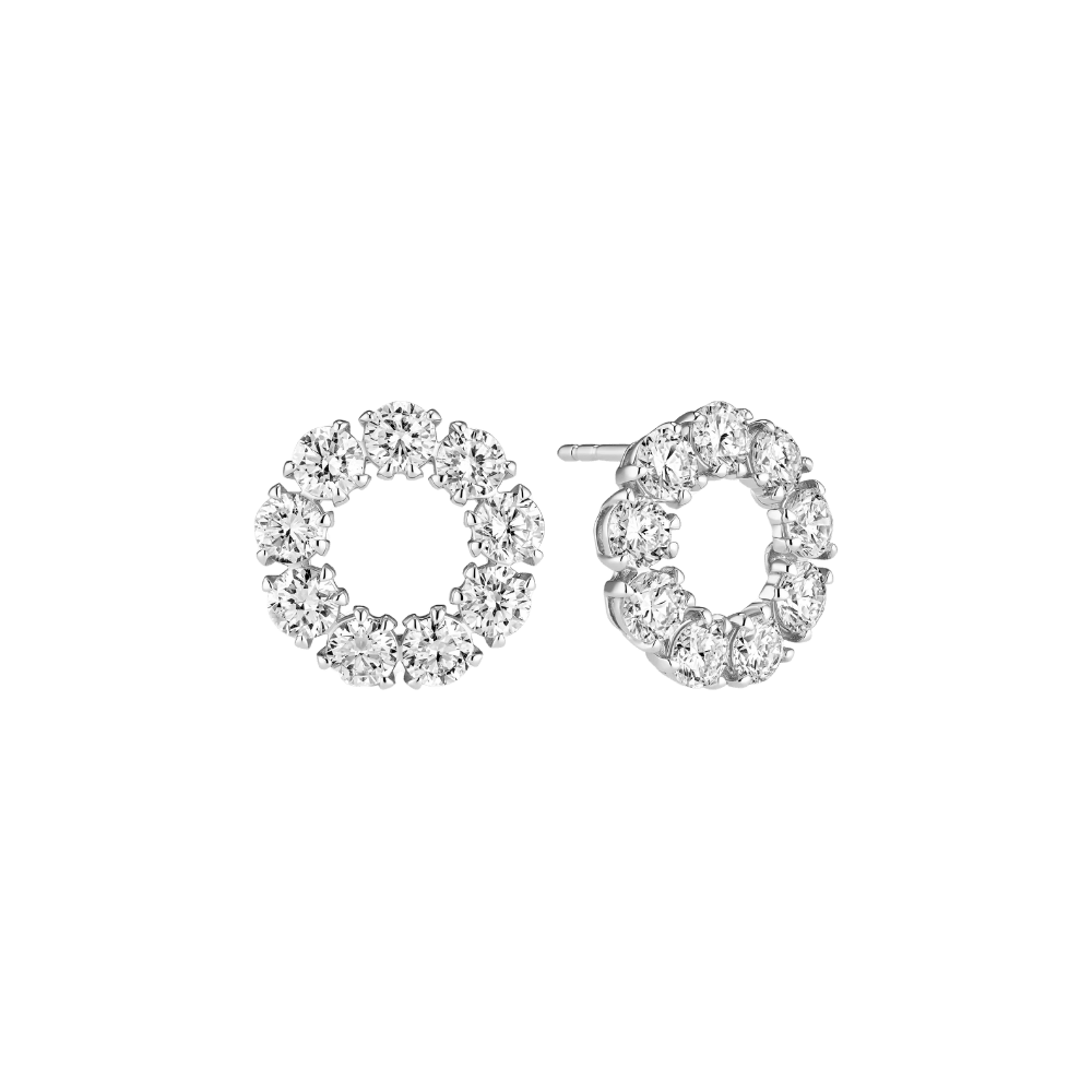 Sif Jakobs Øreringe Bellina Piccolo diamantøreringe - 14 karat hvidguld SJ-E2800-WD-WG