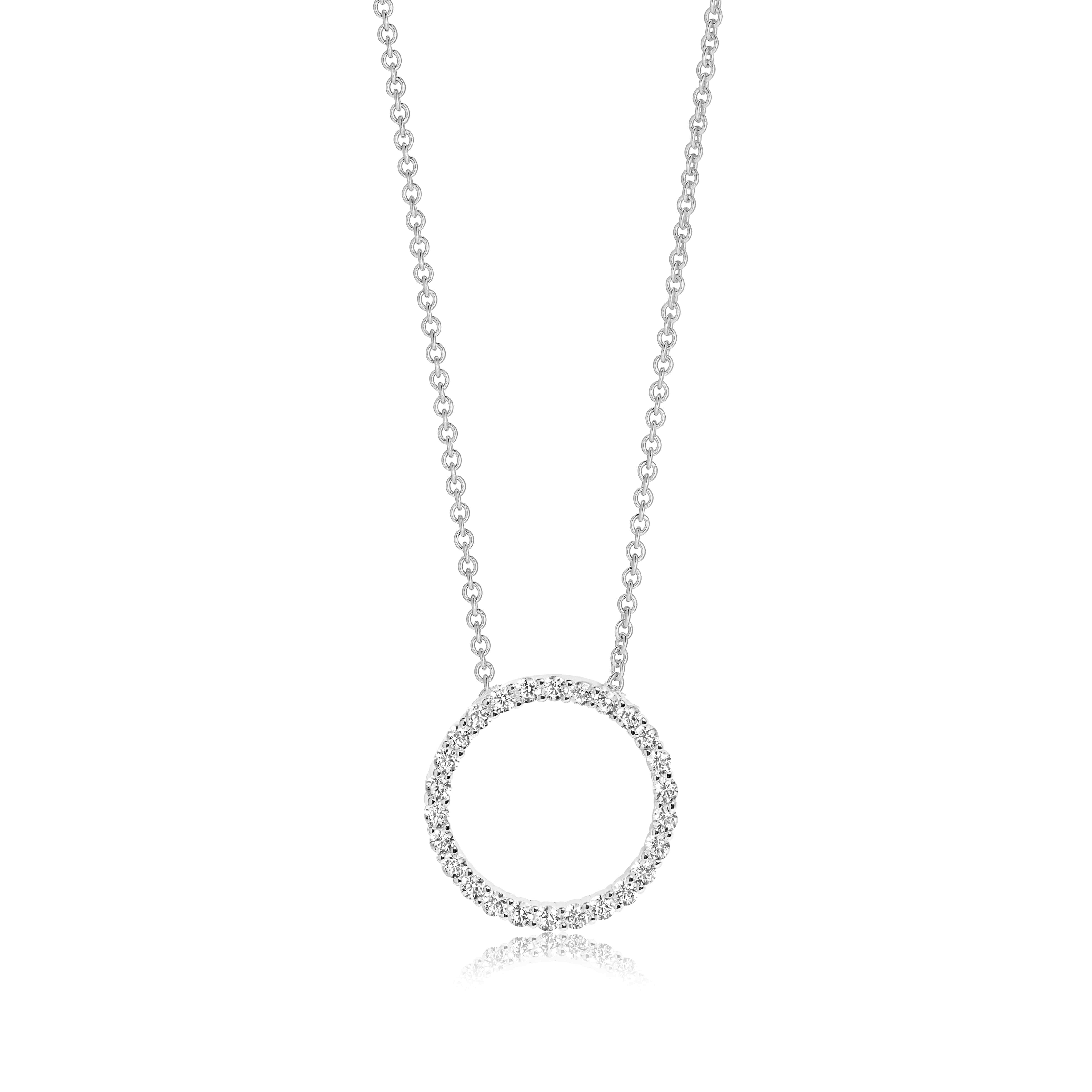 Sif Jakobs Halskæder Biella pendant halskæde 38-45 cm - sølv SJ-P3120-CZ38-45