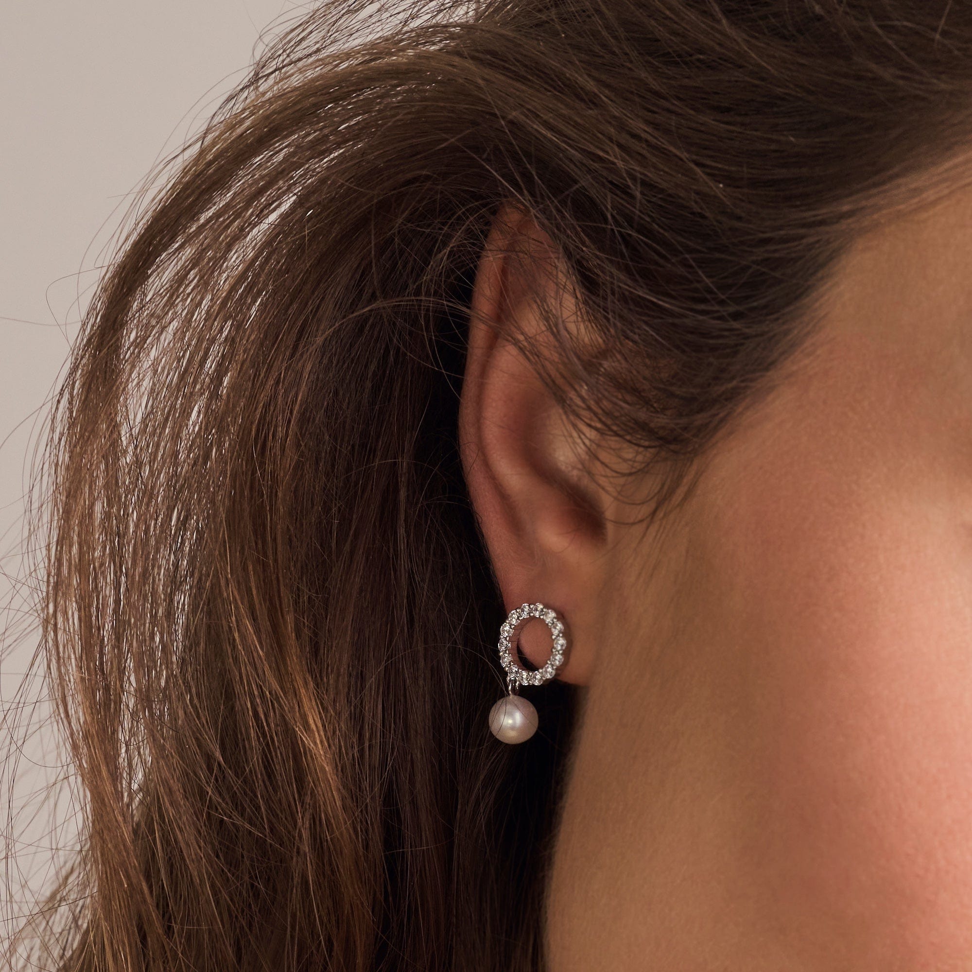 Sif Jakobs Øreringe Biella Perla Uno øreringe sølv SJ-E2430-PCZ