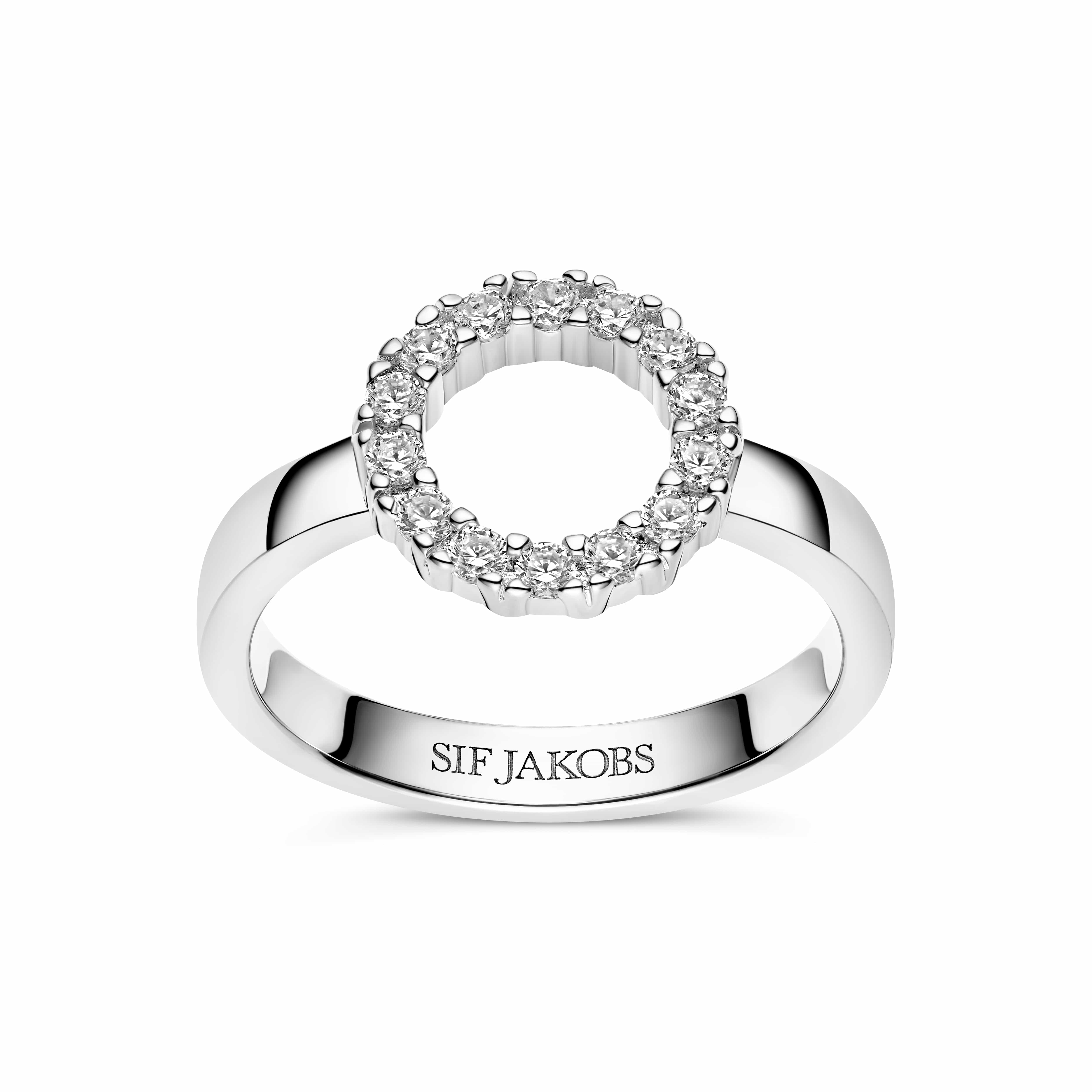 Sif Jakobs Ringe Biella piccolo ring hvide zirkoner- sølv