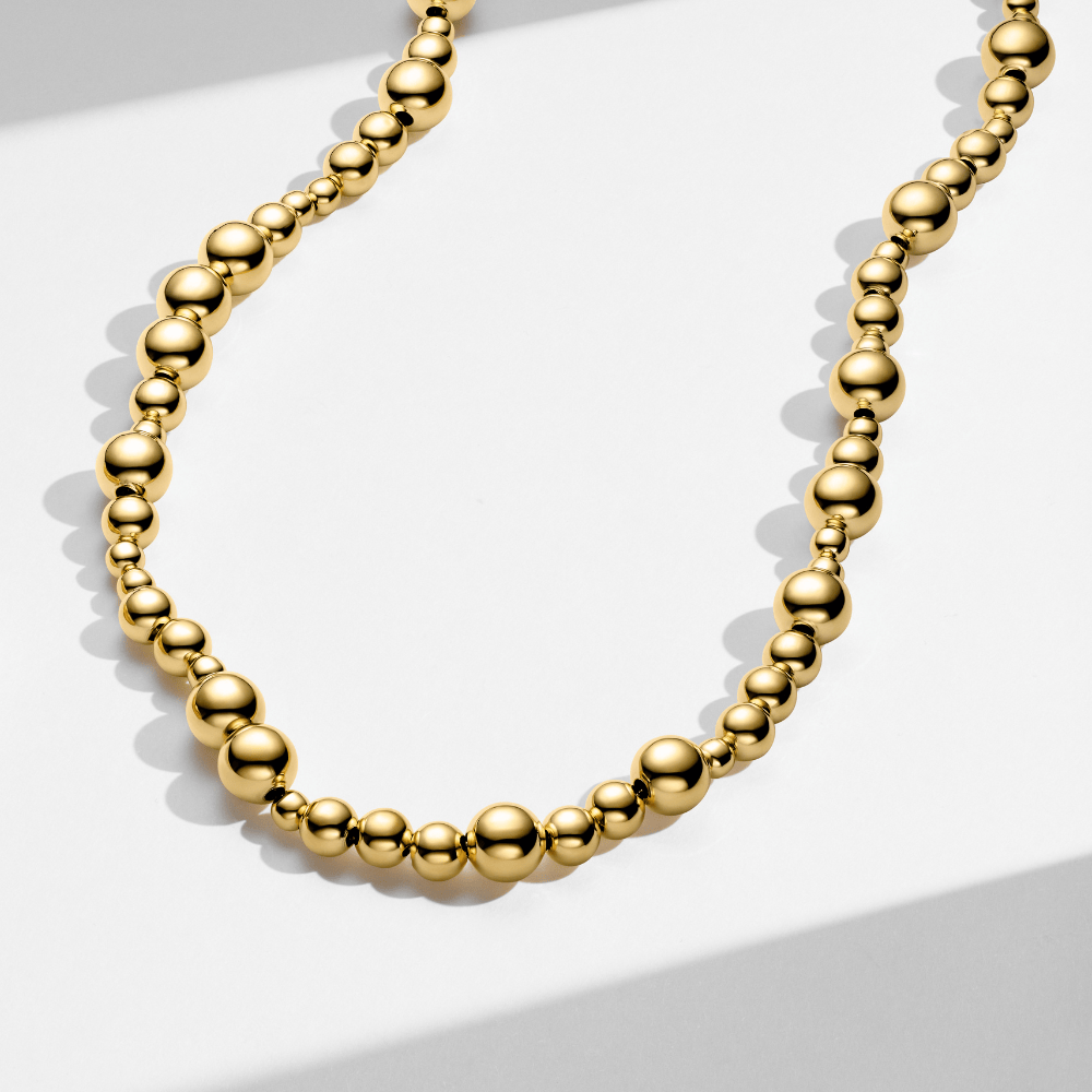 Sif Jakobs Halskæder Bormio grande halskæde - forgyldt SJ-N2598-YG