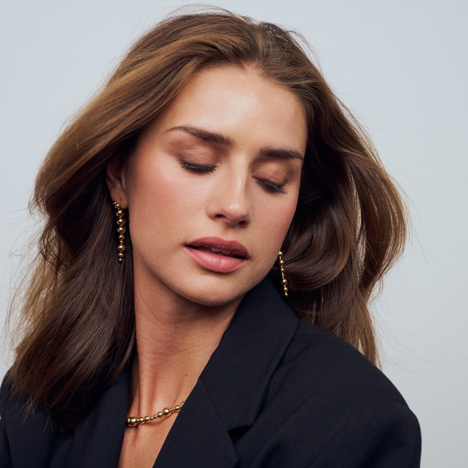 Sif Jakobs Øreringe Bormio Lungo øreringe - forgyldt SJ-E2740-YG