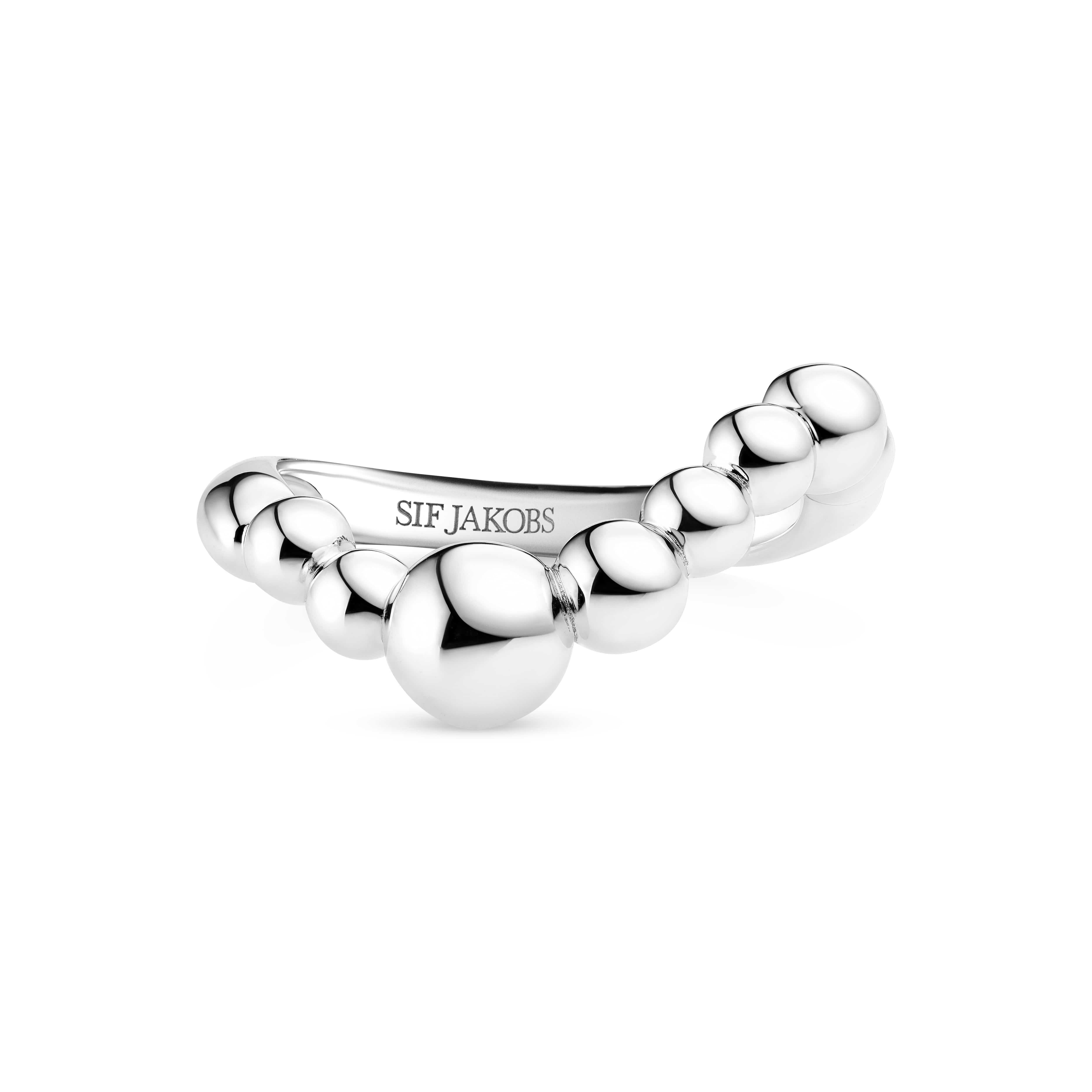 Sif Jakobs Ringe BORMIO WAVE RING - sølv