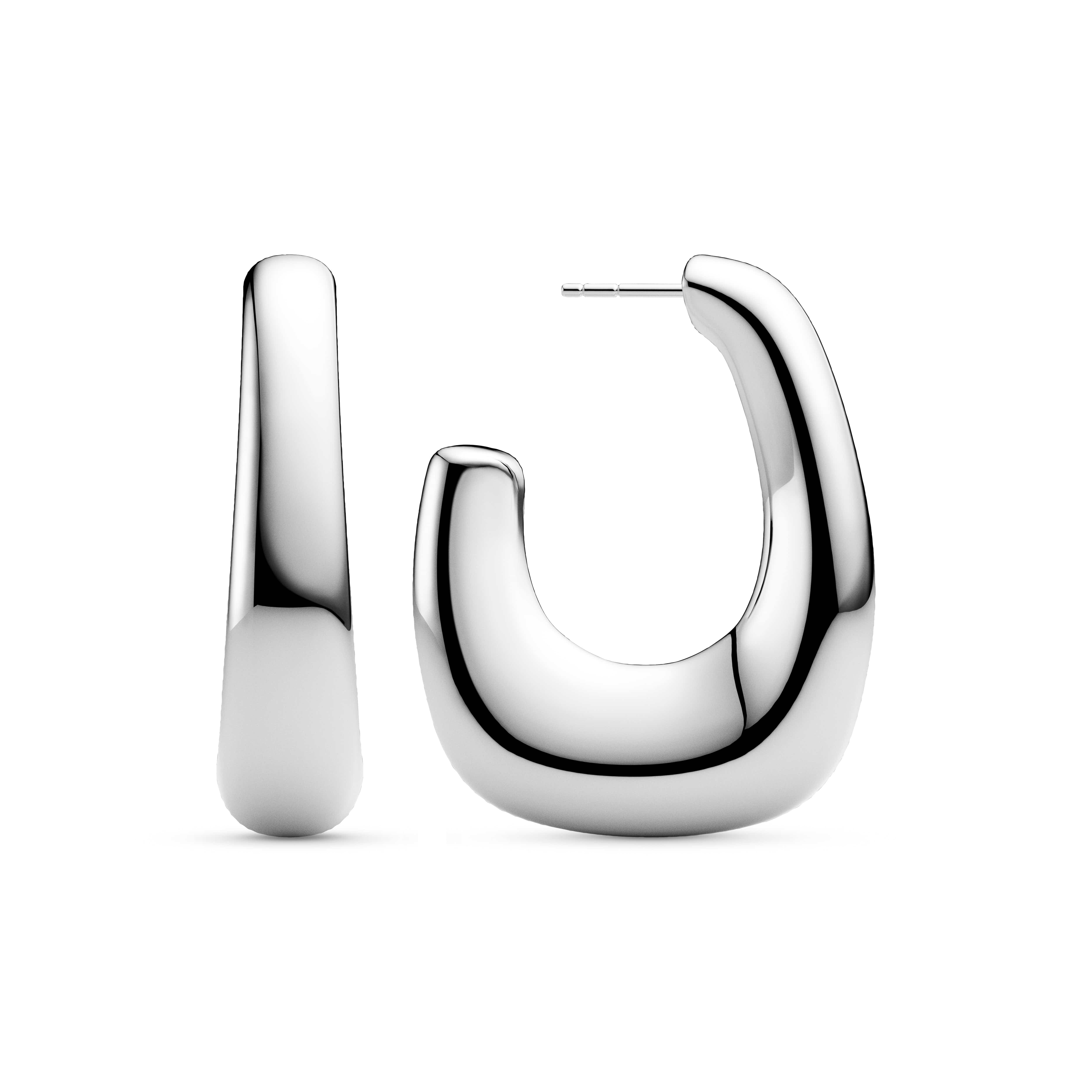 Sif Jakobs Øreringe BORSA X-GRANDE øreringe - sølv SJ-E2623