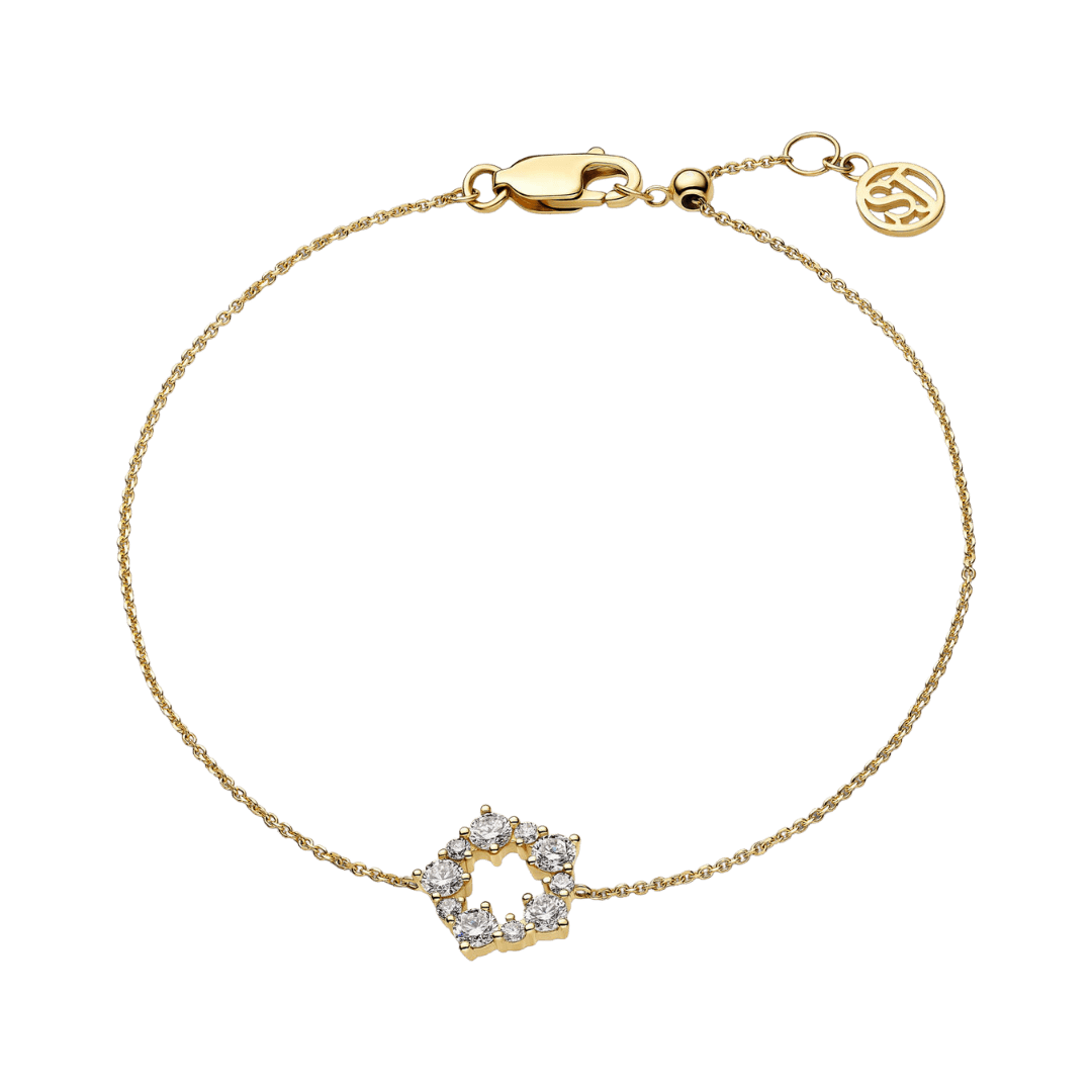 Sif Jakobs Armbånd Brina armbånd med labgrown diamanter - 14K SJ-B2533-WD-YG