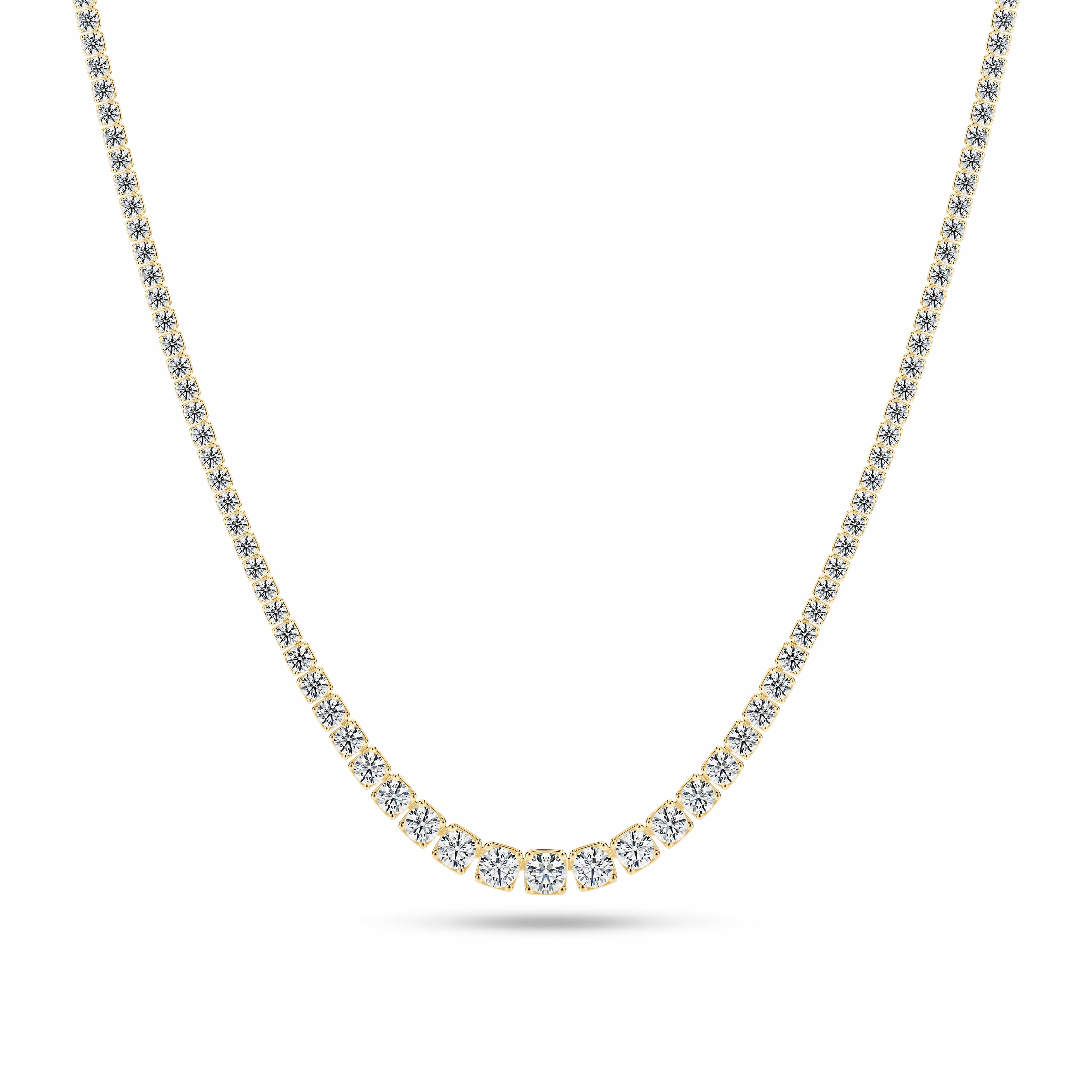 Sif Jakobs Halskæder Diamante tennis altro halskæde 11,45 carat - 14 karat guld SJ-N2875-WD-YG